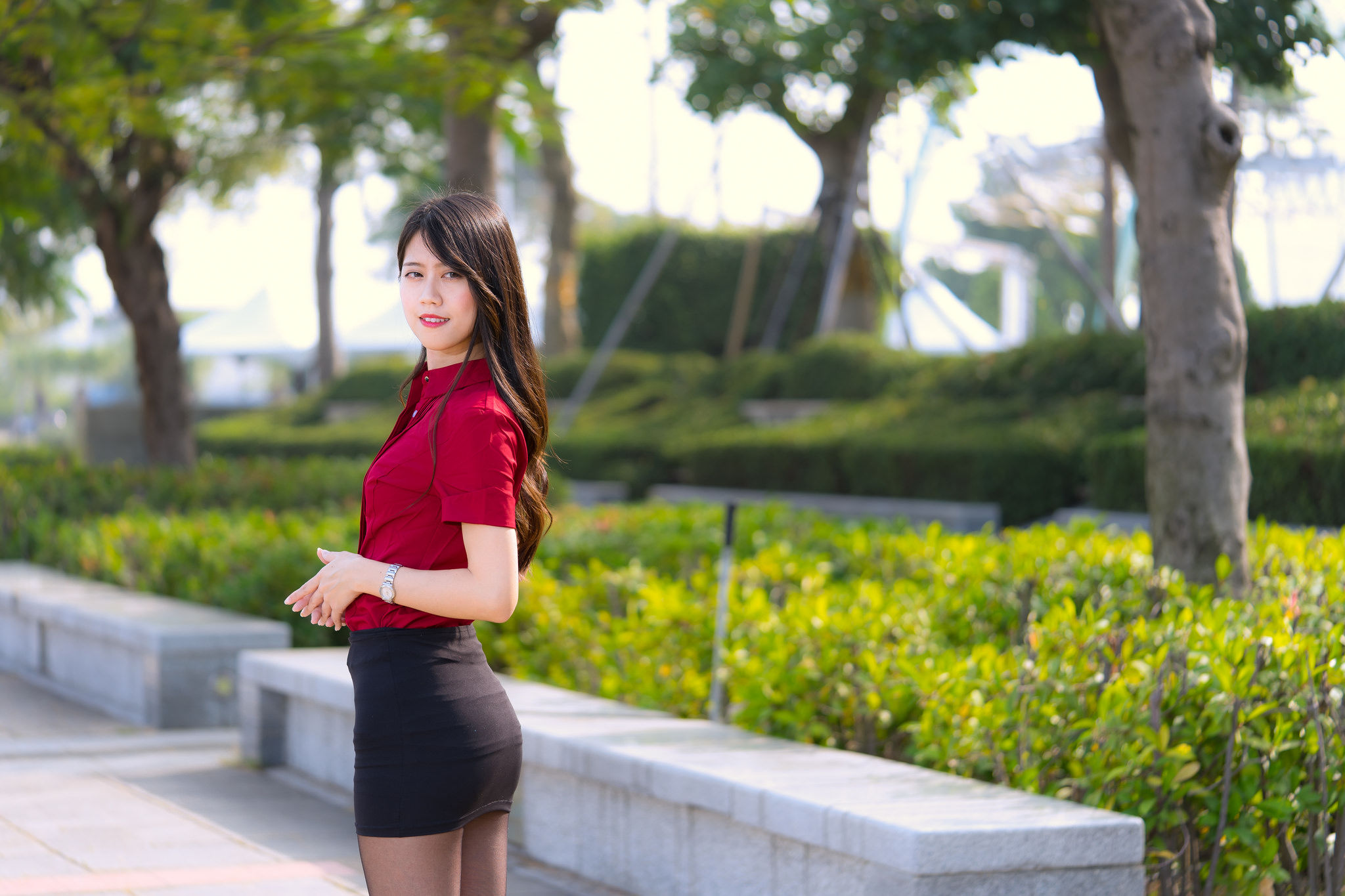 Candy宝儿《夢時代黑丝街拍》-图14