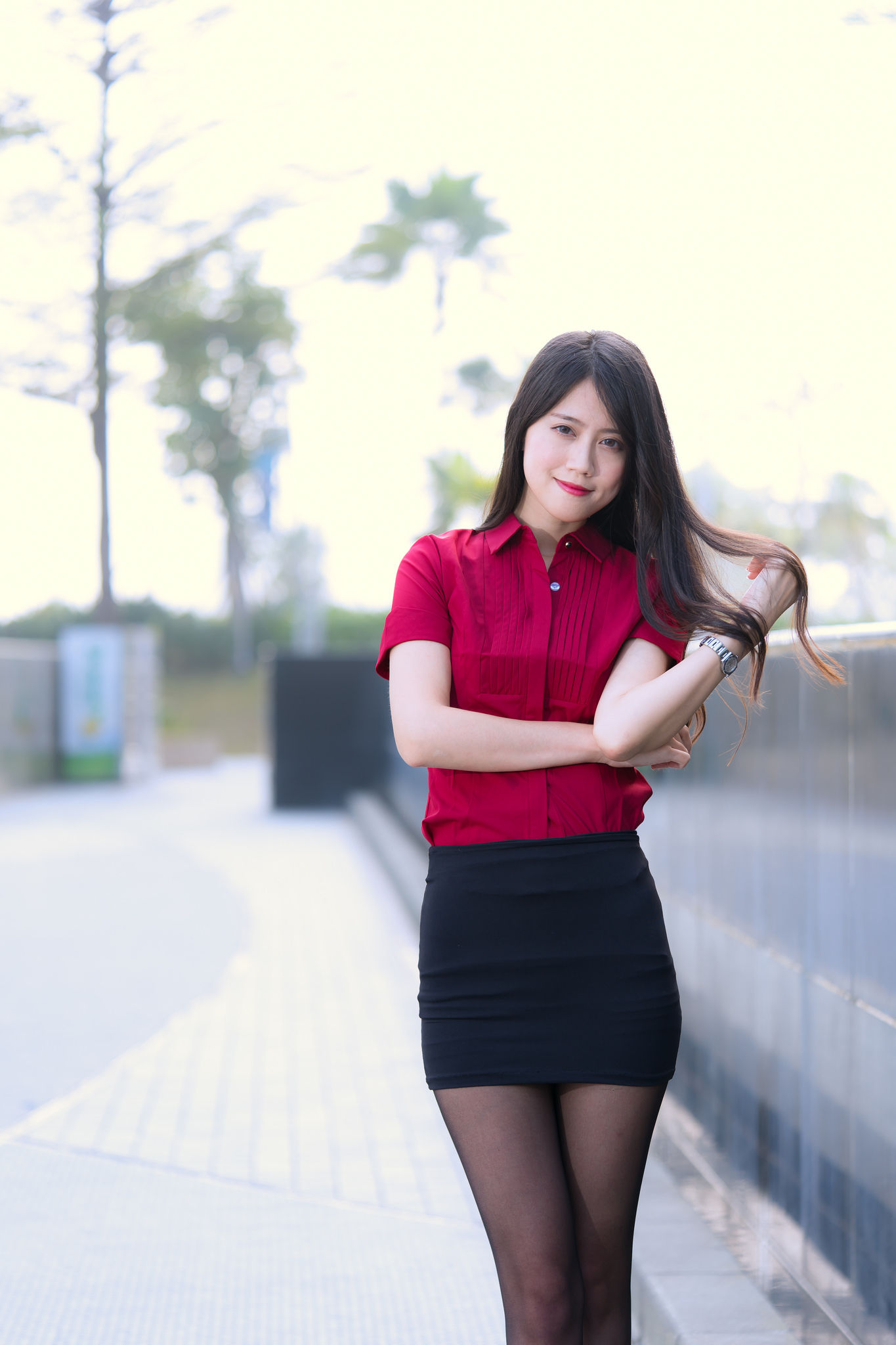 Candy宝儿《夢時代黑丝街拍》-图27