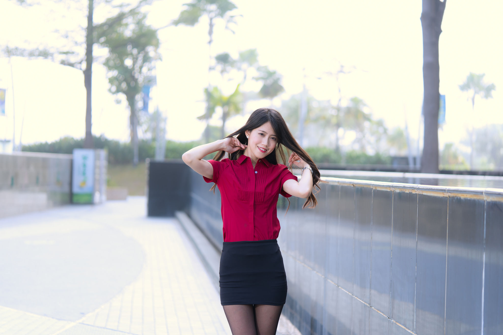 Candy宝儿《夢時代黑丝街拍》-图28