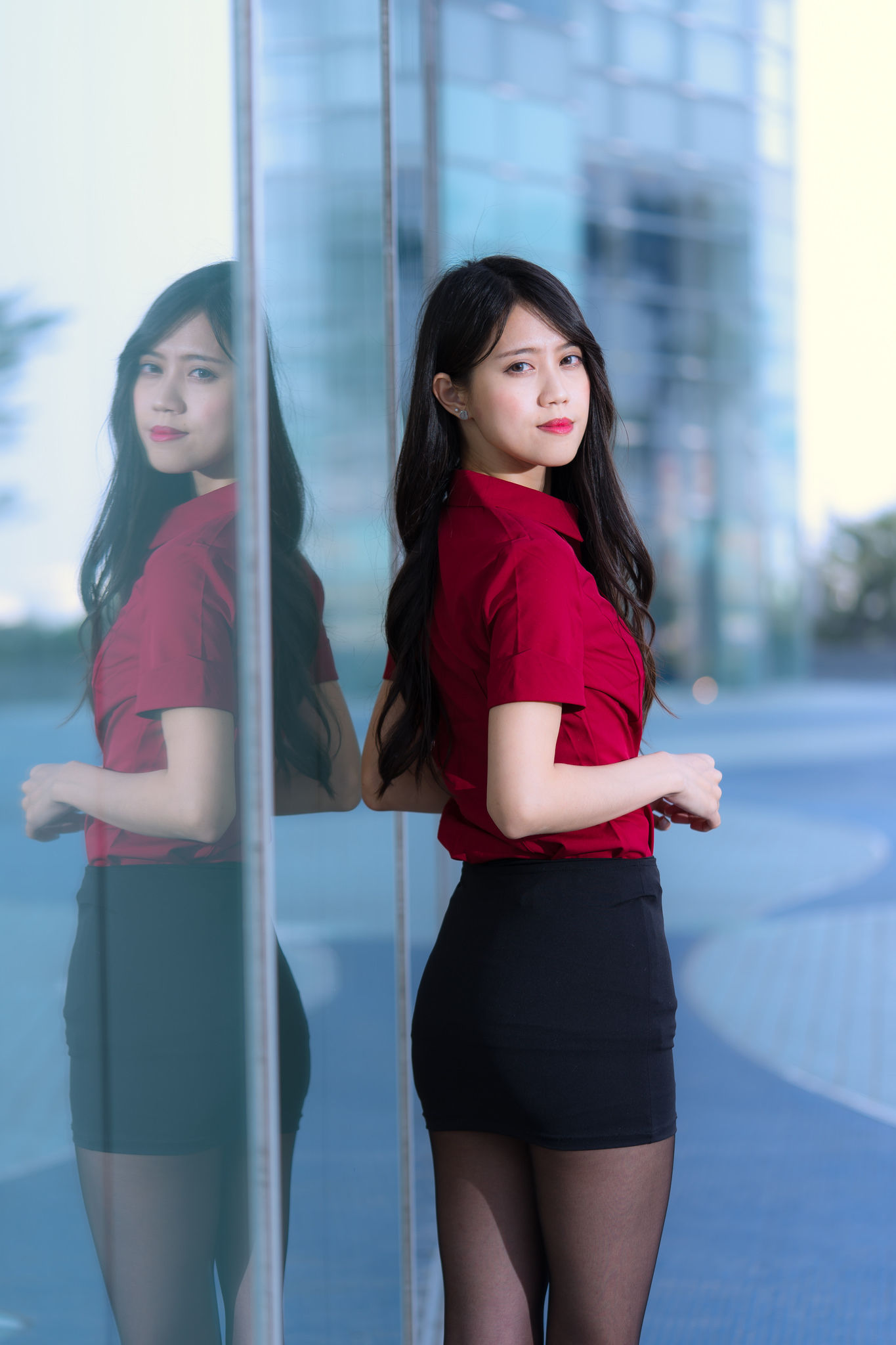 Candy宝儿《夢時代黑丝街拍》-图35