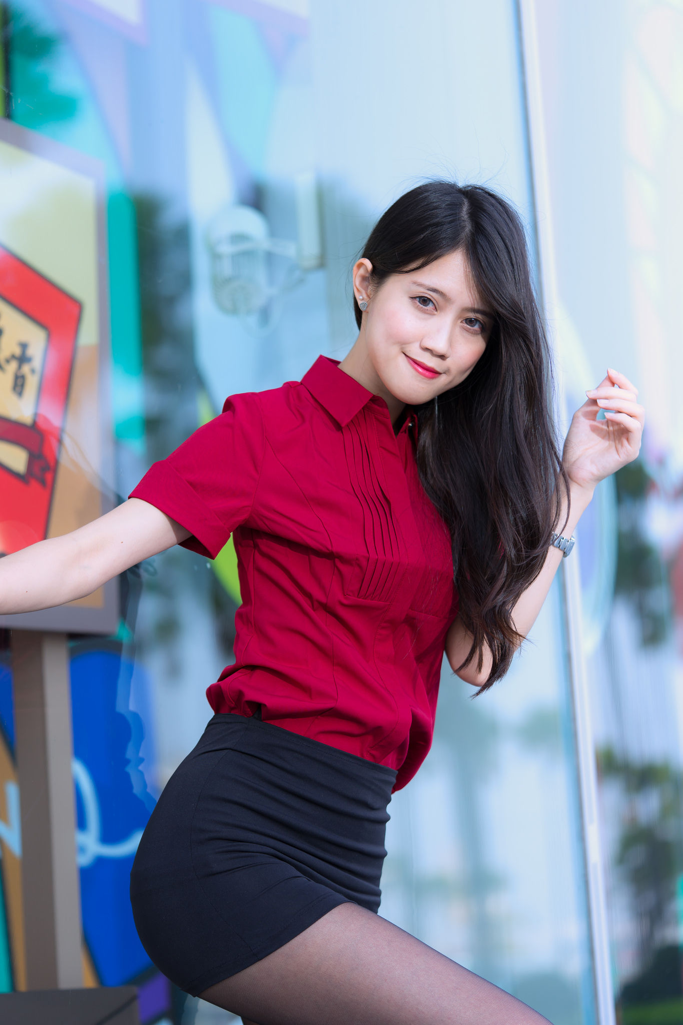 Candy宝儿《夢時代黑丝街拍》-图39