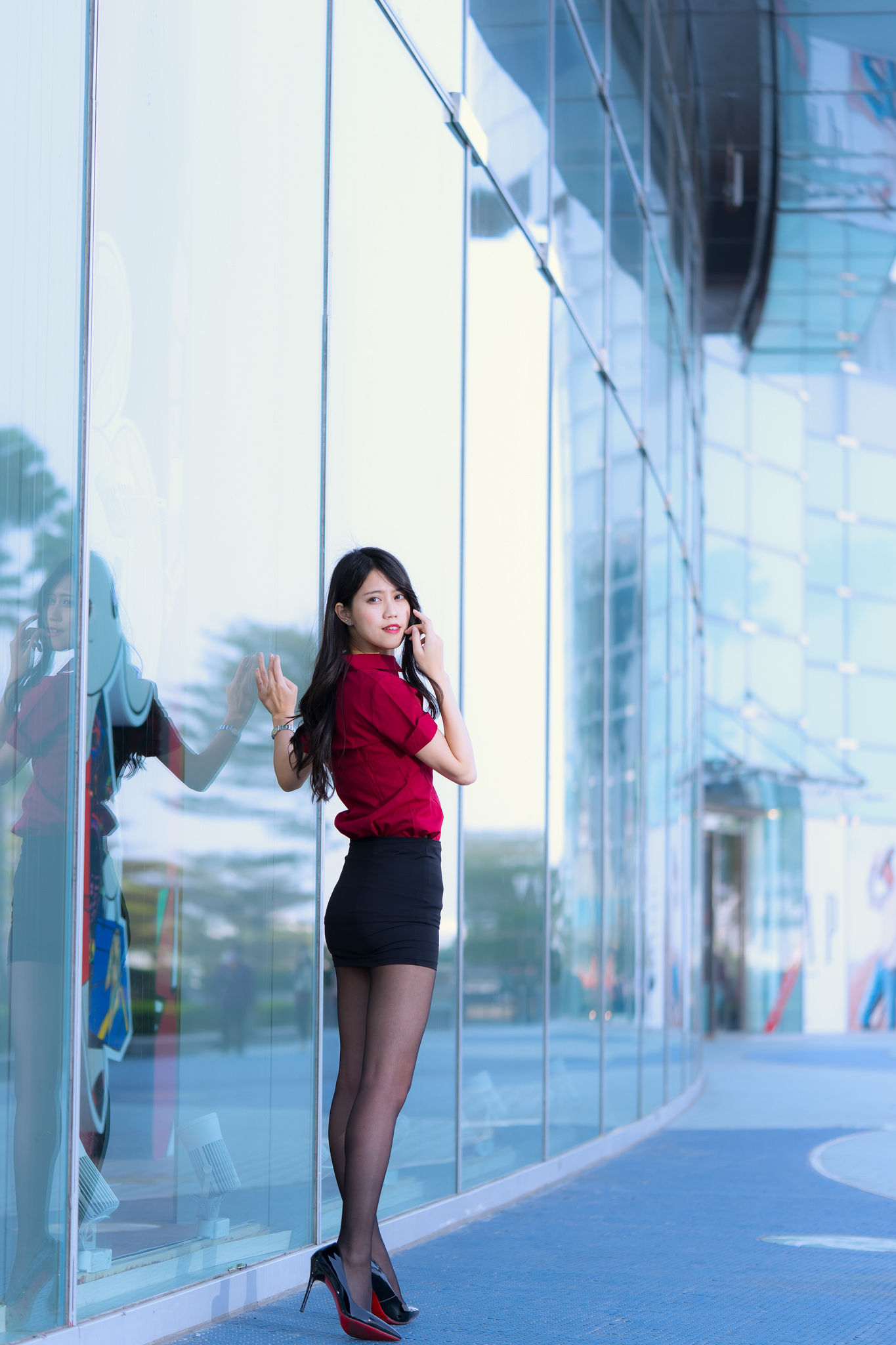 Candy宝儿《夢時代黑丝街拍》-图53