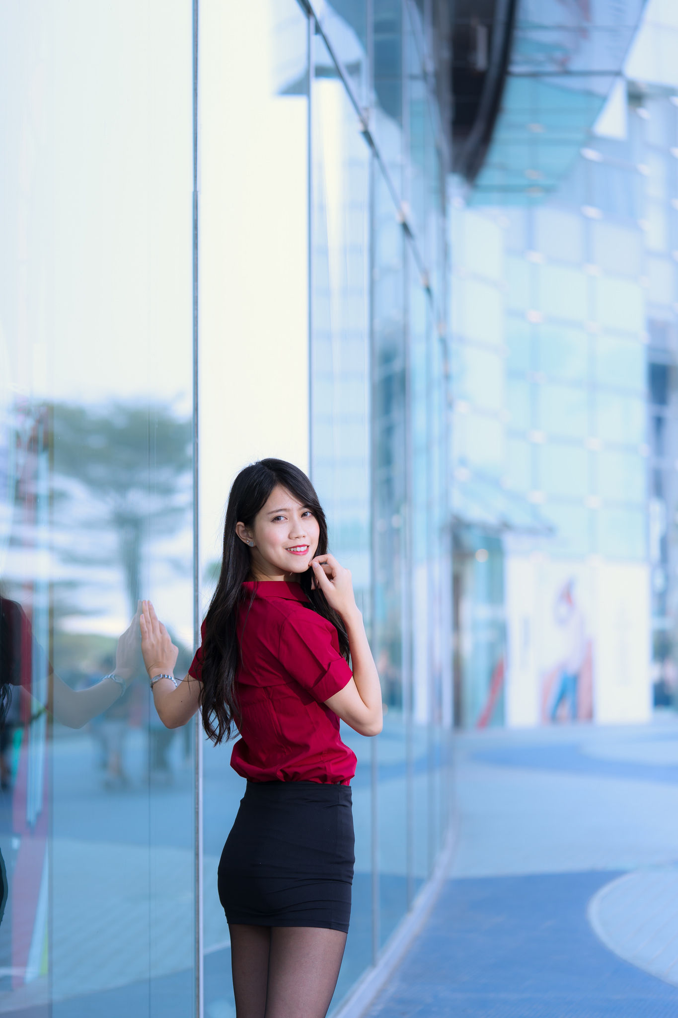 Candy宝儿《夢時代黑丝街拍》-图54