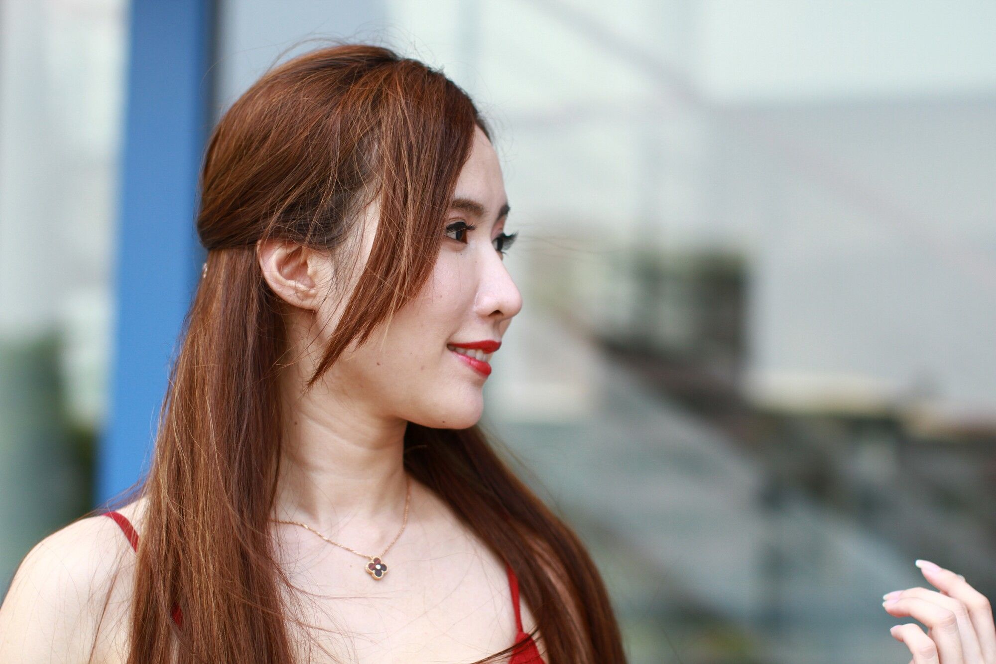 Dora妍希《高雄巨蛋~吊带包臀红裙》-图85