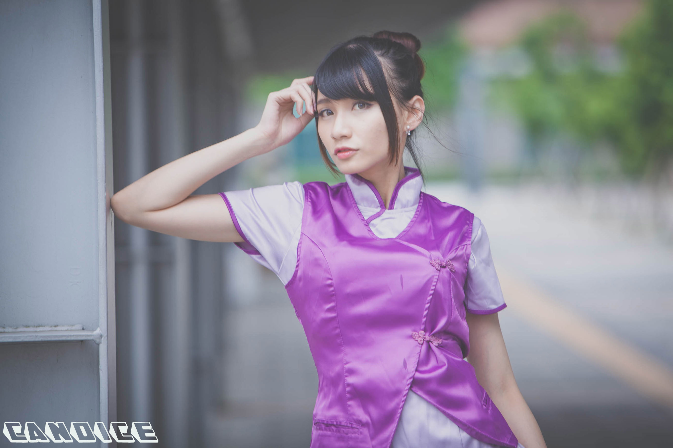 蔡译心Candice《空姐黑丝街拍》-图5