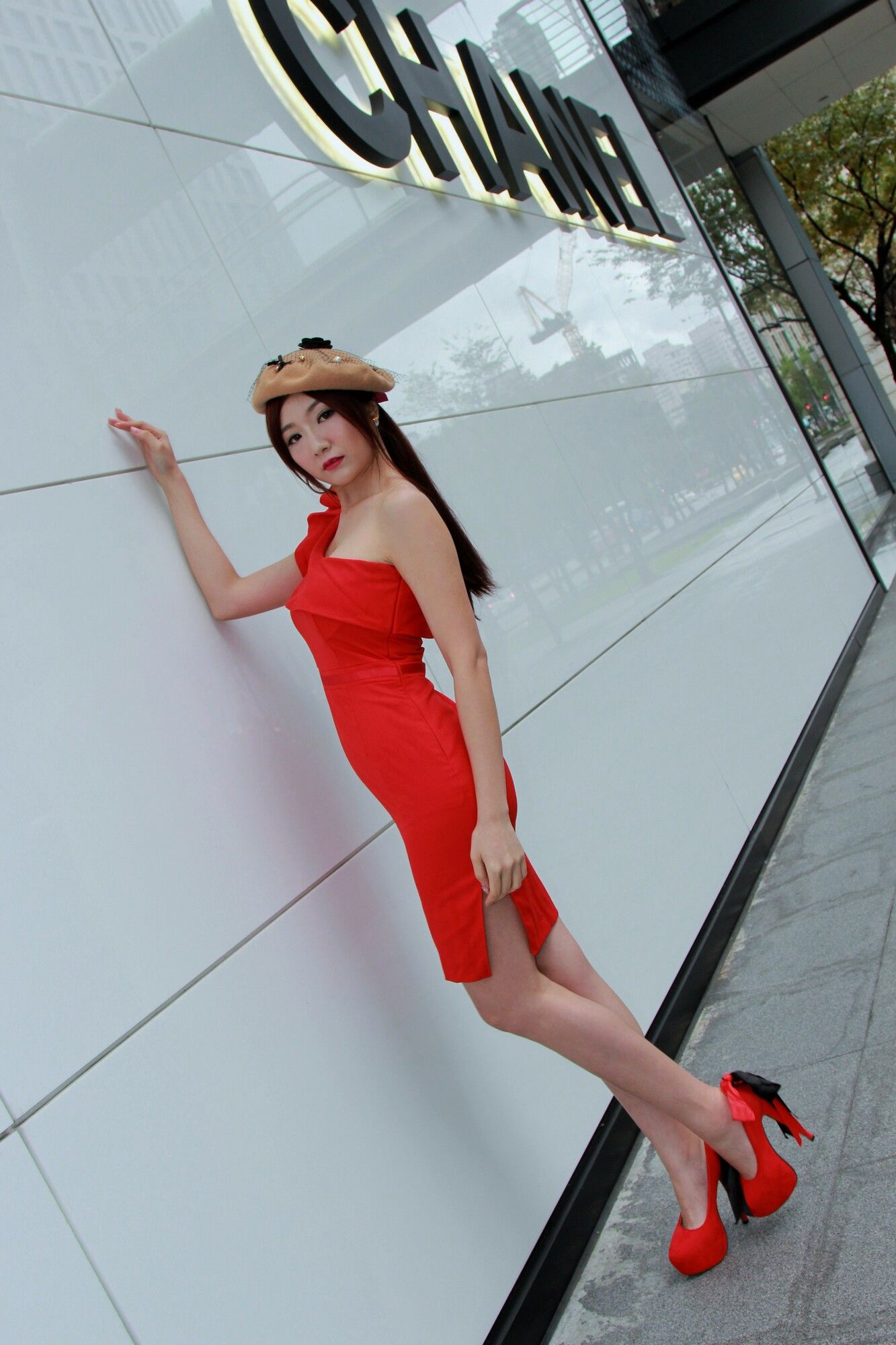 Michelle小羽《信義區外拍2套服装》-图33