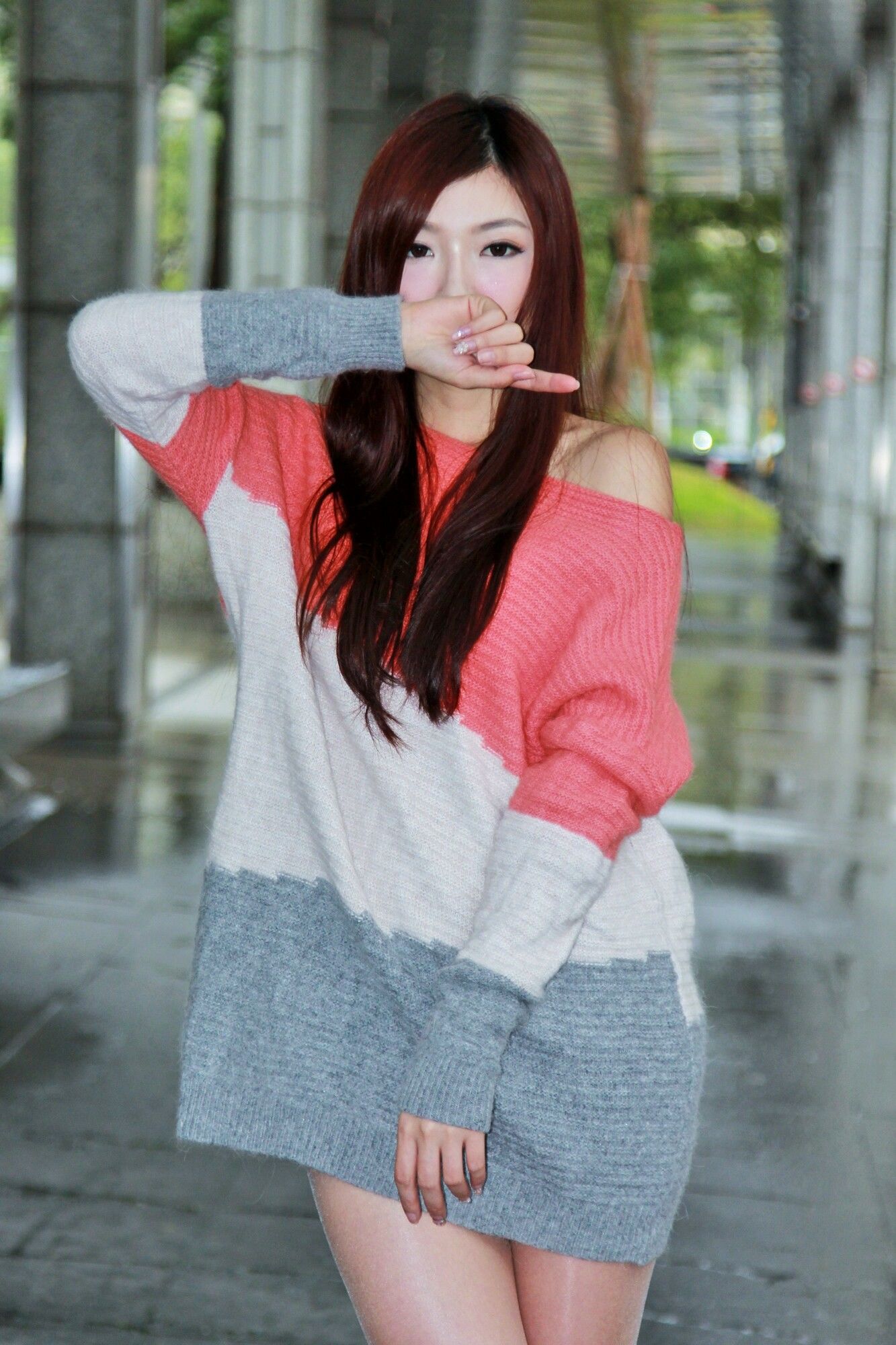 Michelle小羽《信義區外拍2套服装》-图36