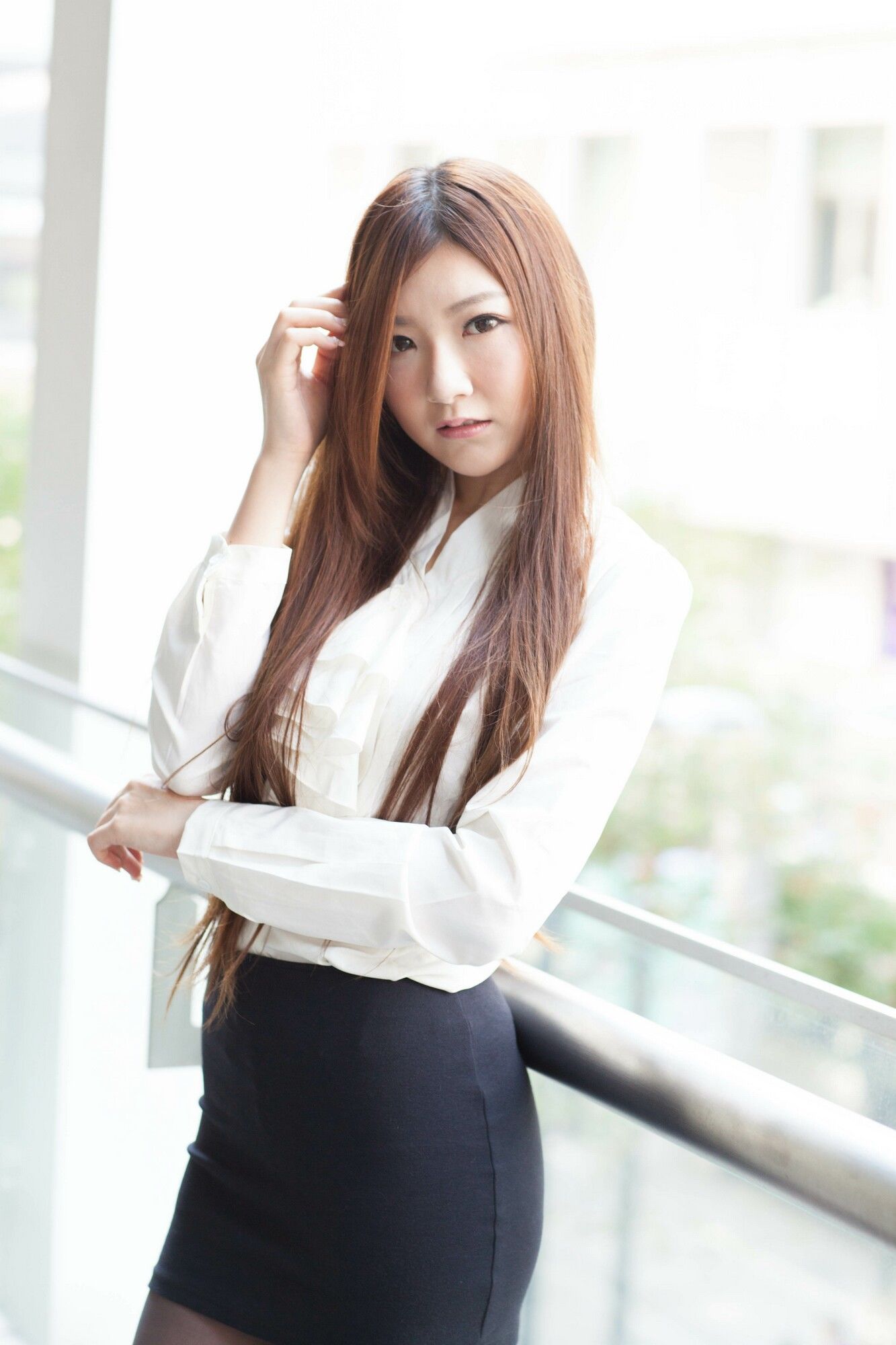 Michelle小羽/谢馥羽《信義區街拍黑丝OL系列》-图56