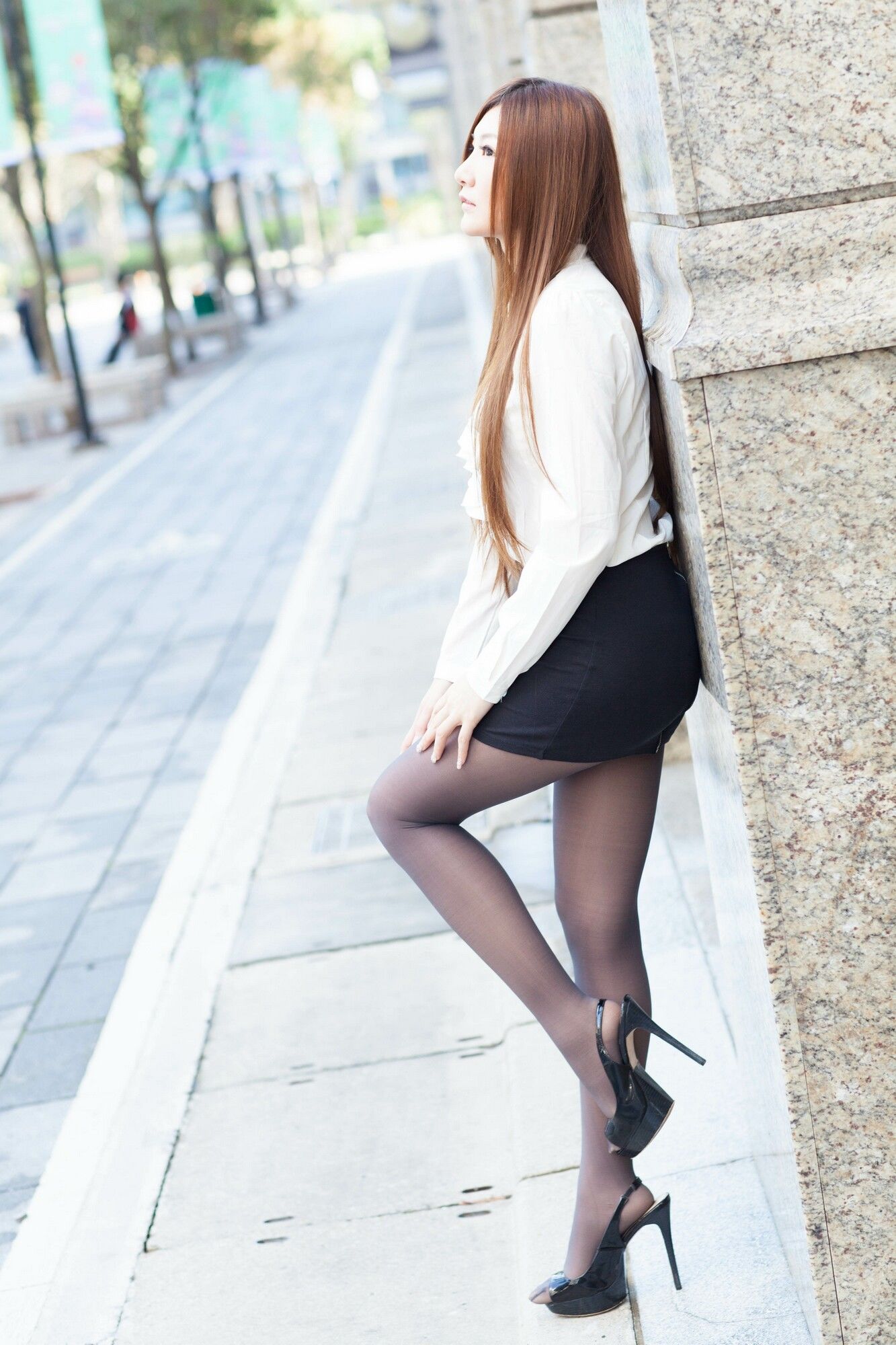 Michelle小羽/谢馥羽《信義區街拍黑丝OL系列》-图68