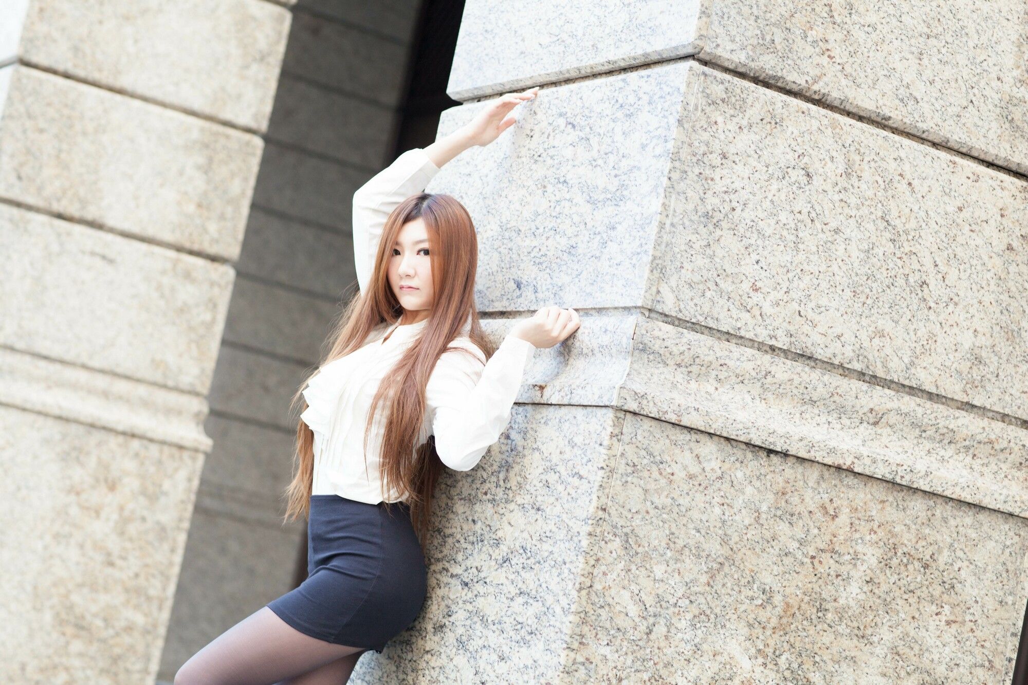 Michelle小羽/谢馥羽《信義區街拍黑丝OL系列》-图75