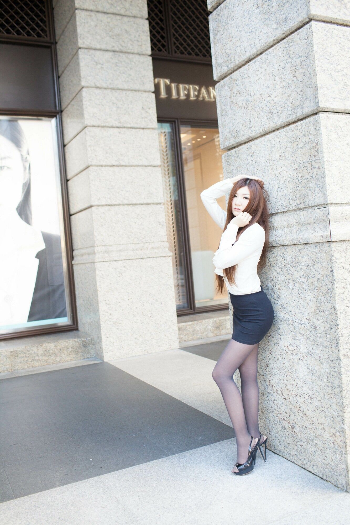 Michelle小羽/谢馥羽《信義區街拍黑丝OL系列》-图84