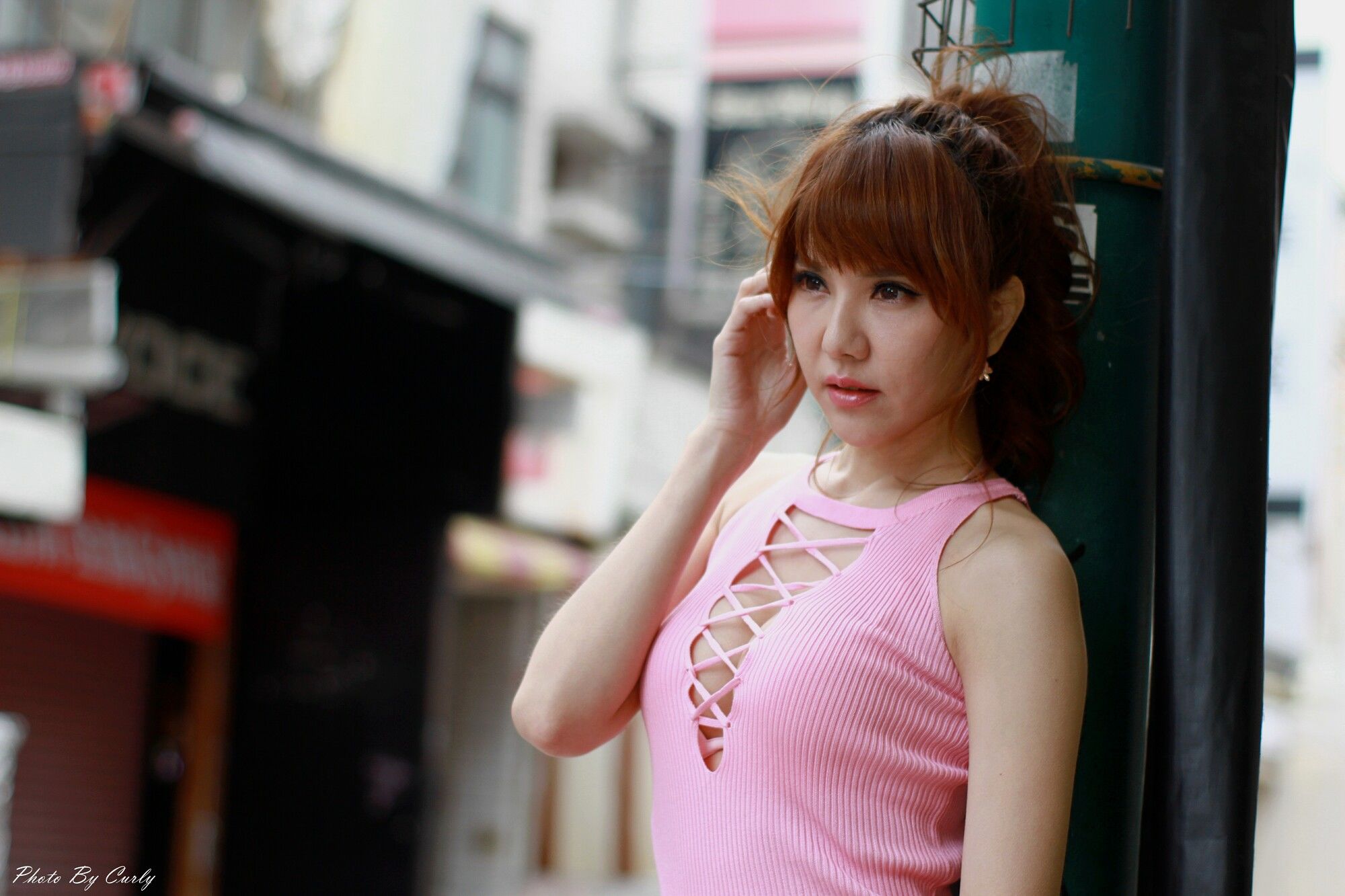 Maggie黄淑华《新崛江商圈-街拍包臀短裙》-图31