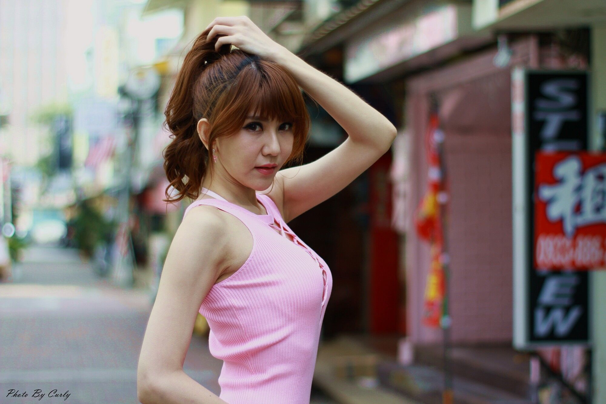 Maggie黄淑华《新崛江商圈-街拍包臀短裙》-图73