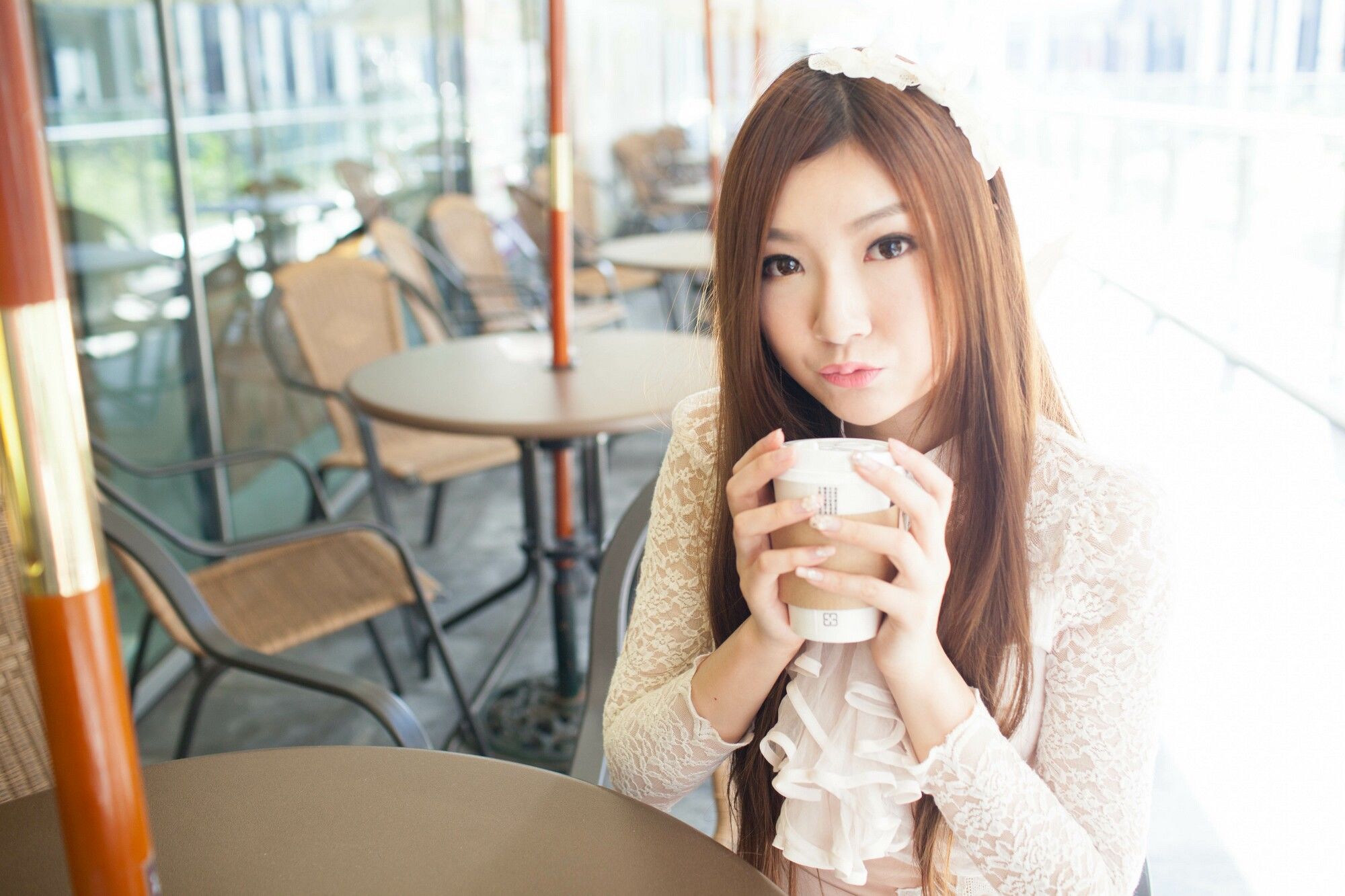 Michelle小羽《信義區街拍 蕾丝+包臀短裙》-图104