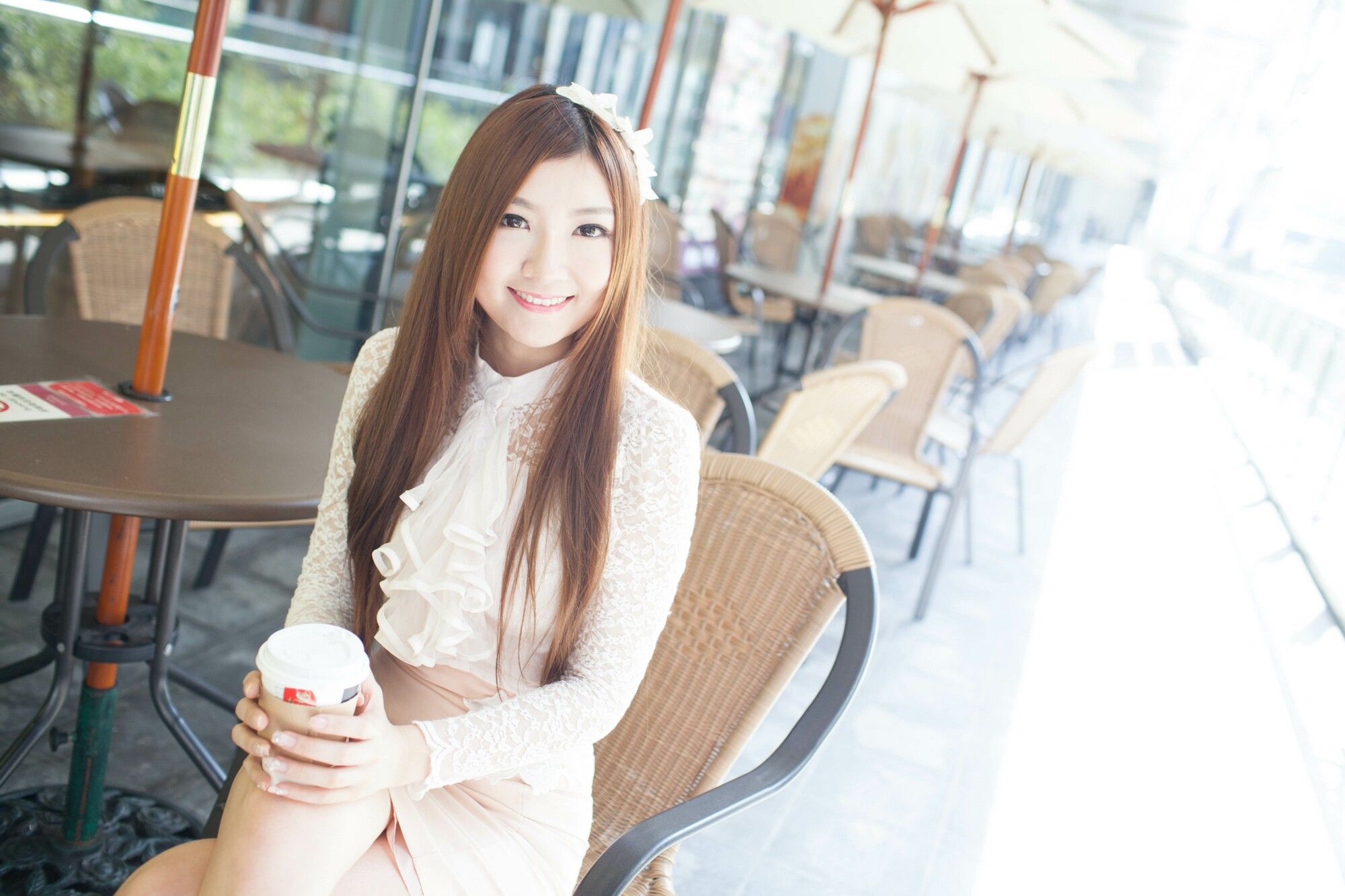 Michelle小羽《信義區街拍 蕾丝+包臀短裙》-图88