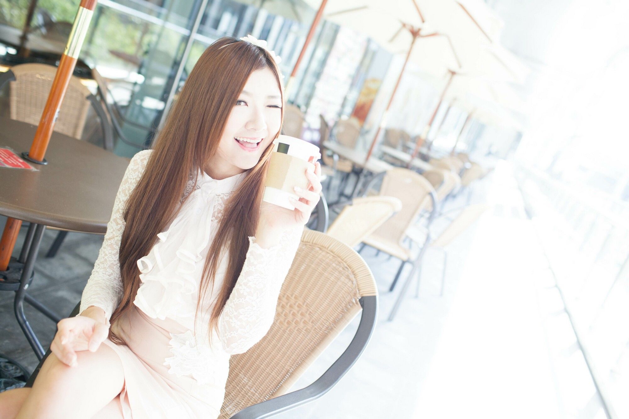 Michelle小羽《信義區街拍 蕾丝+包臀短裙》-图89