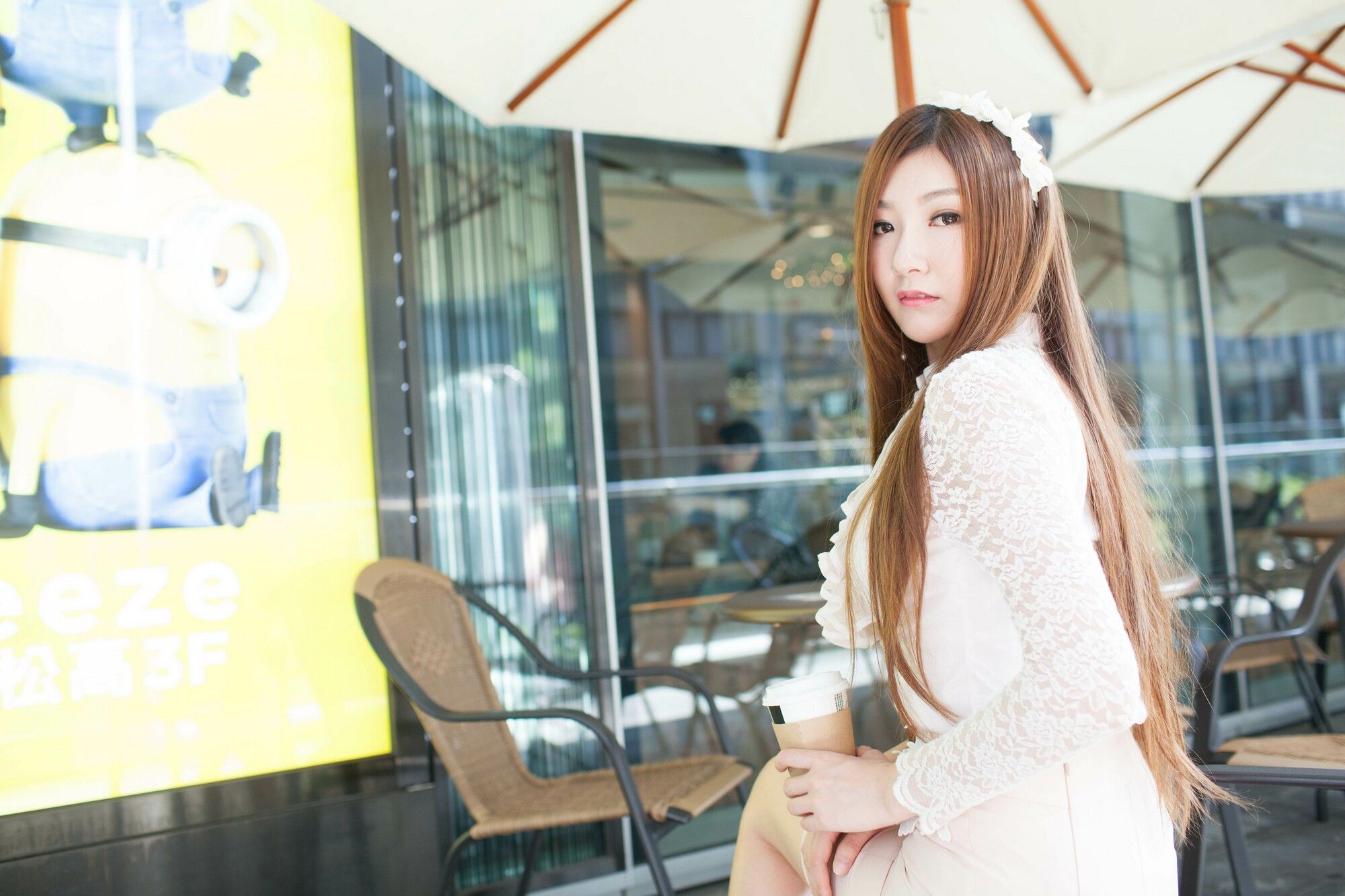 Michelle小羽《信義區街拍 蕾丝+包臀短裙》-图92