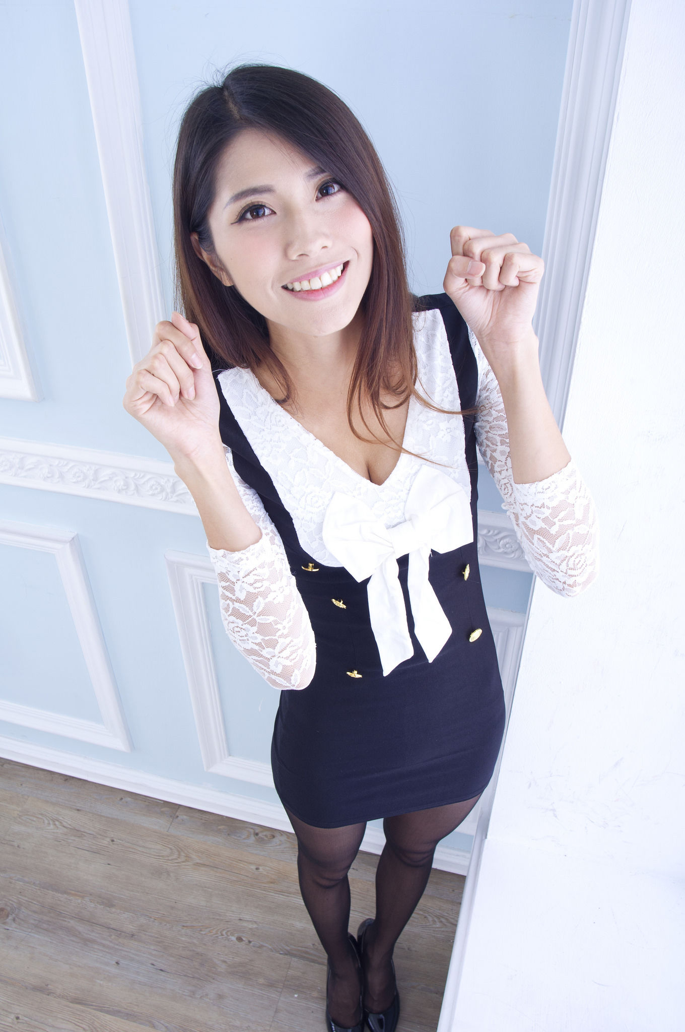 Joanna林沐沐 - 棚拍黑丝长腿-图3