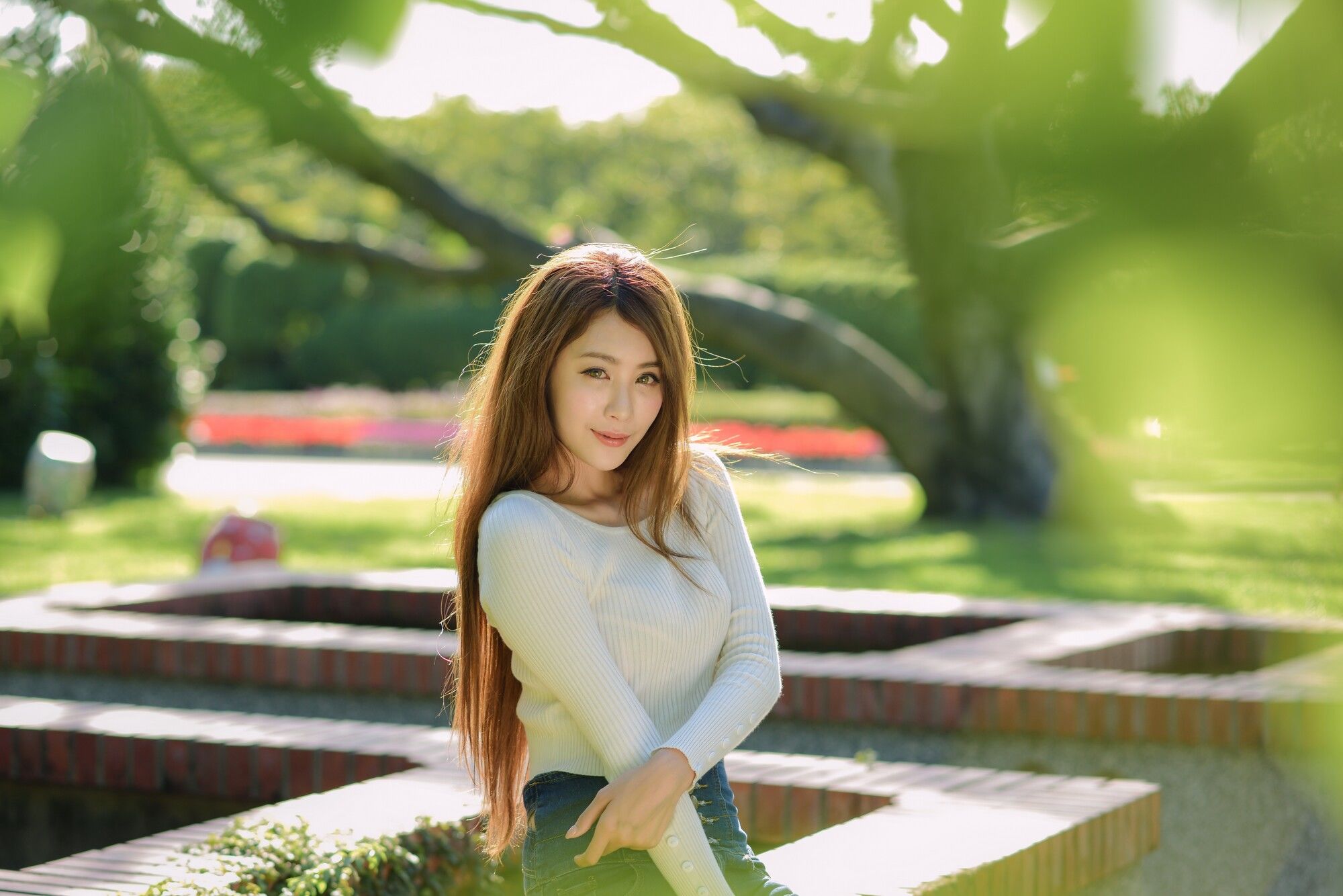 夏晴Miso《公园牛仔紧身裤美腿》-图33