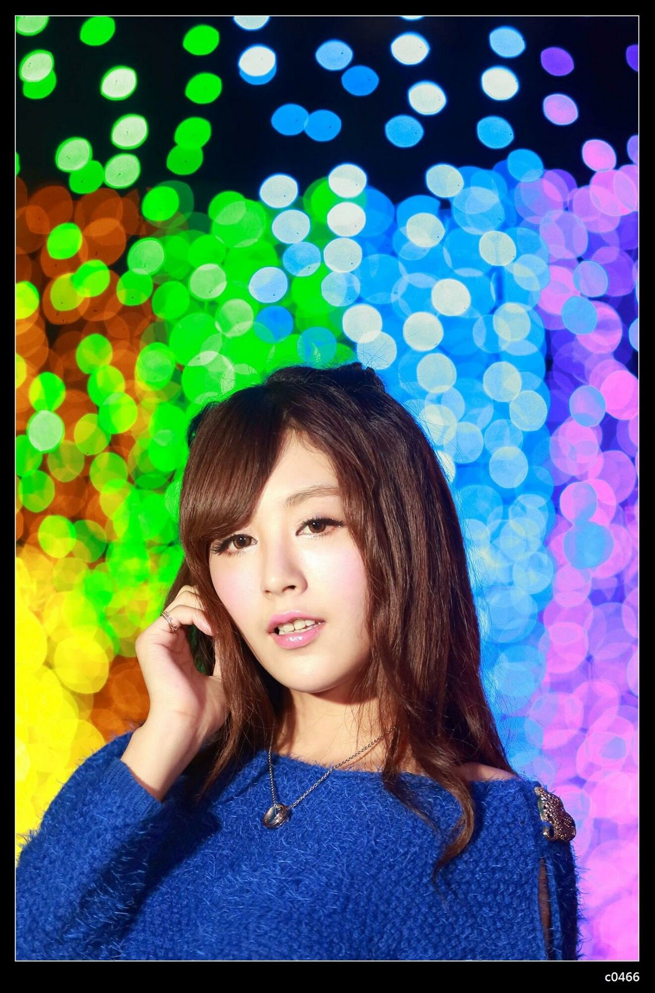 夏晴Miso《圣诞夜黑丝街拍》-图19