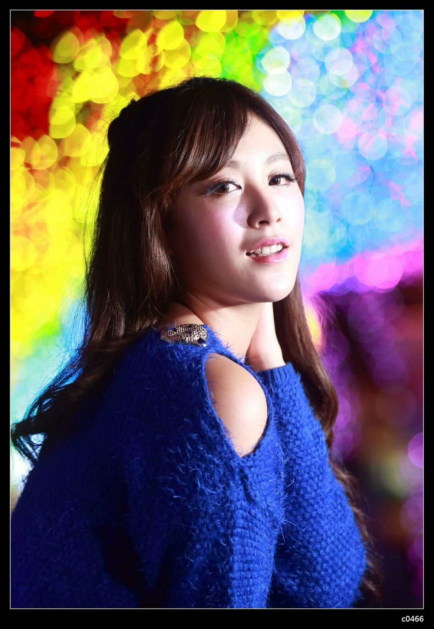 夏晴Miso《圣诞夜黑丝街拍》-图29