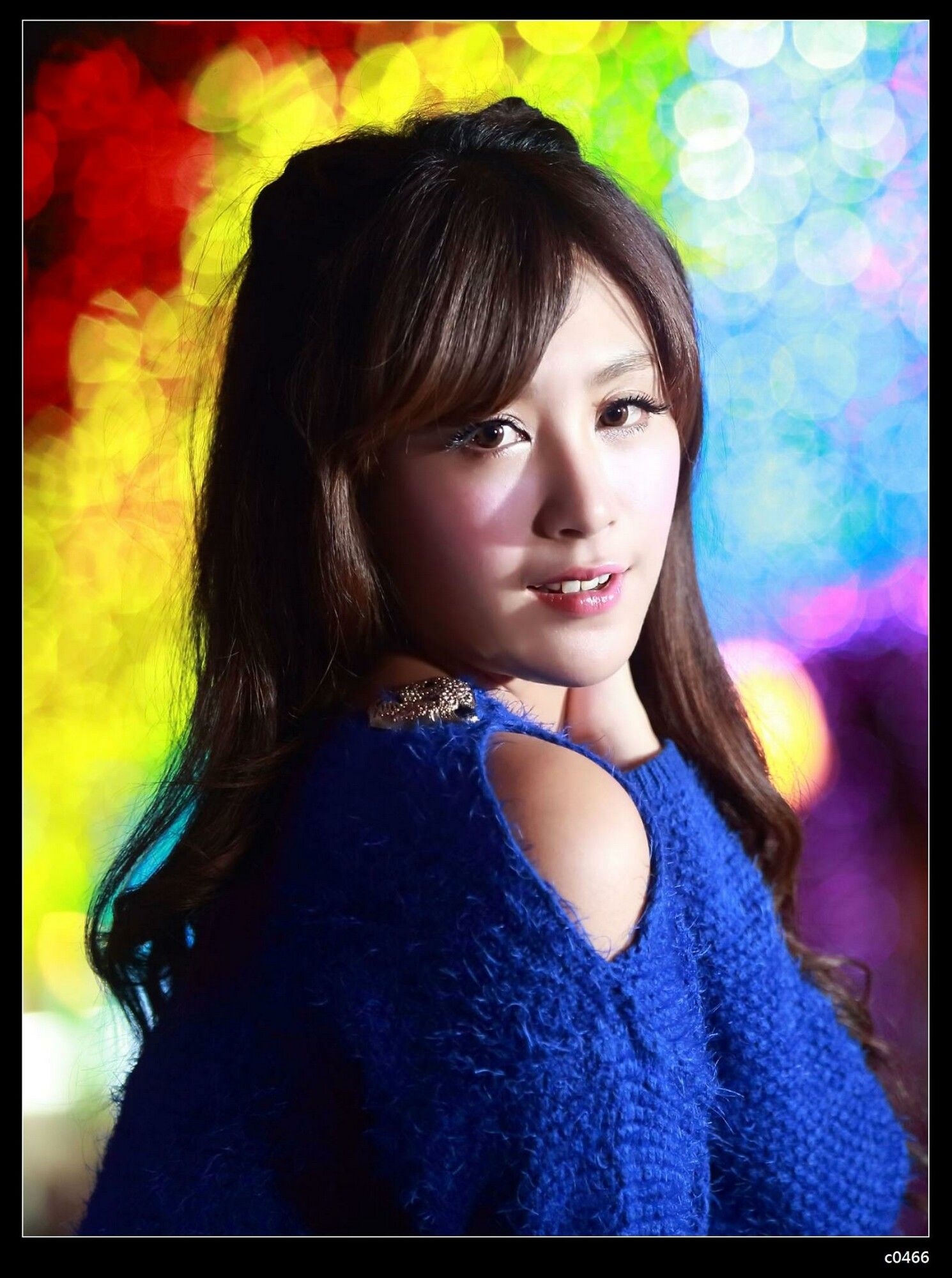 夏晴Miso《圣诞夜黑丝街拍》-图30