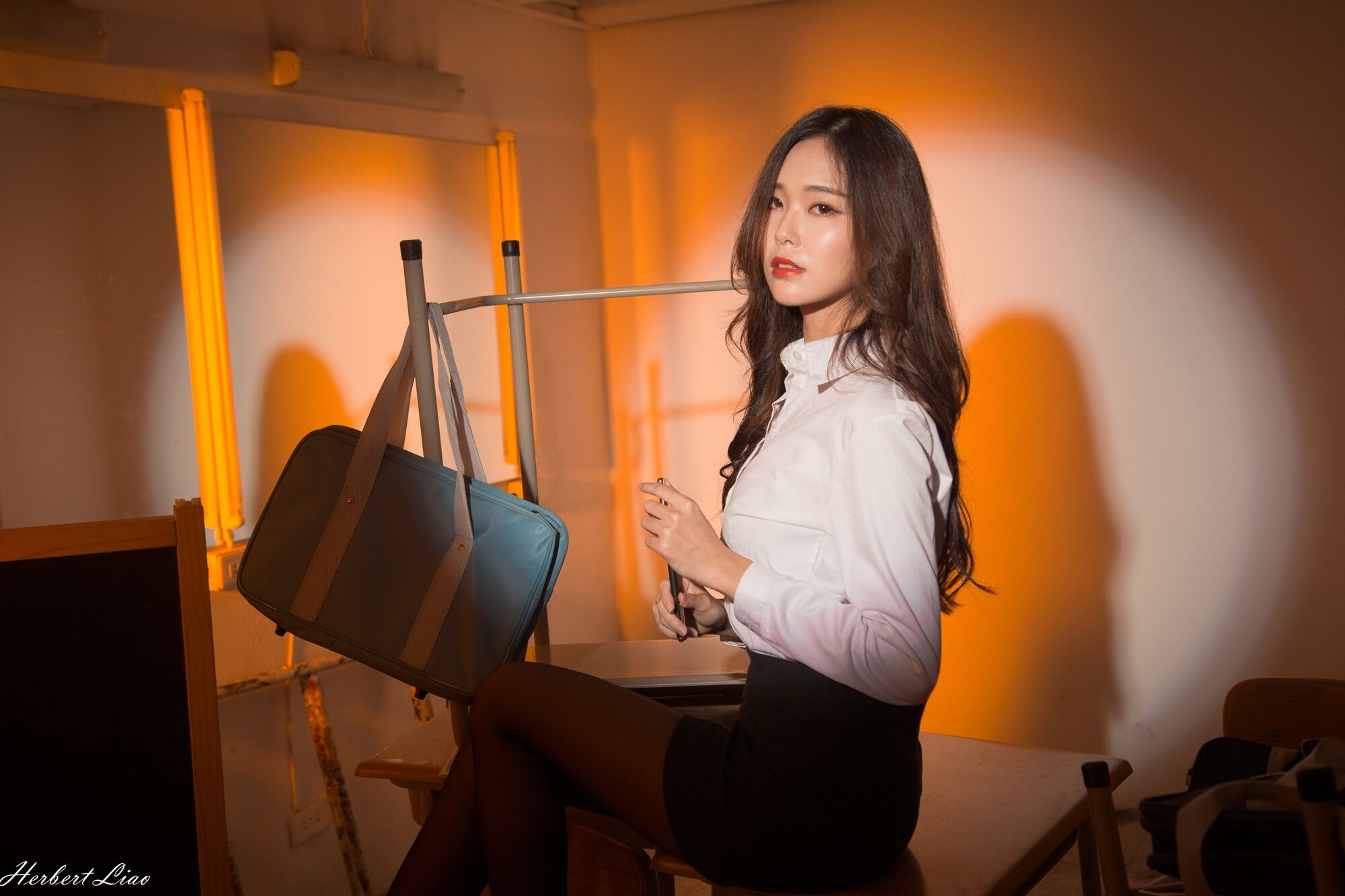 黄上晏Rubis《黑丝靈異教師》-图26