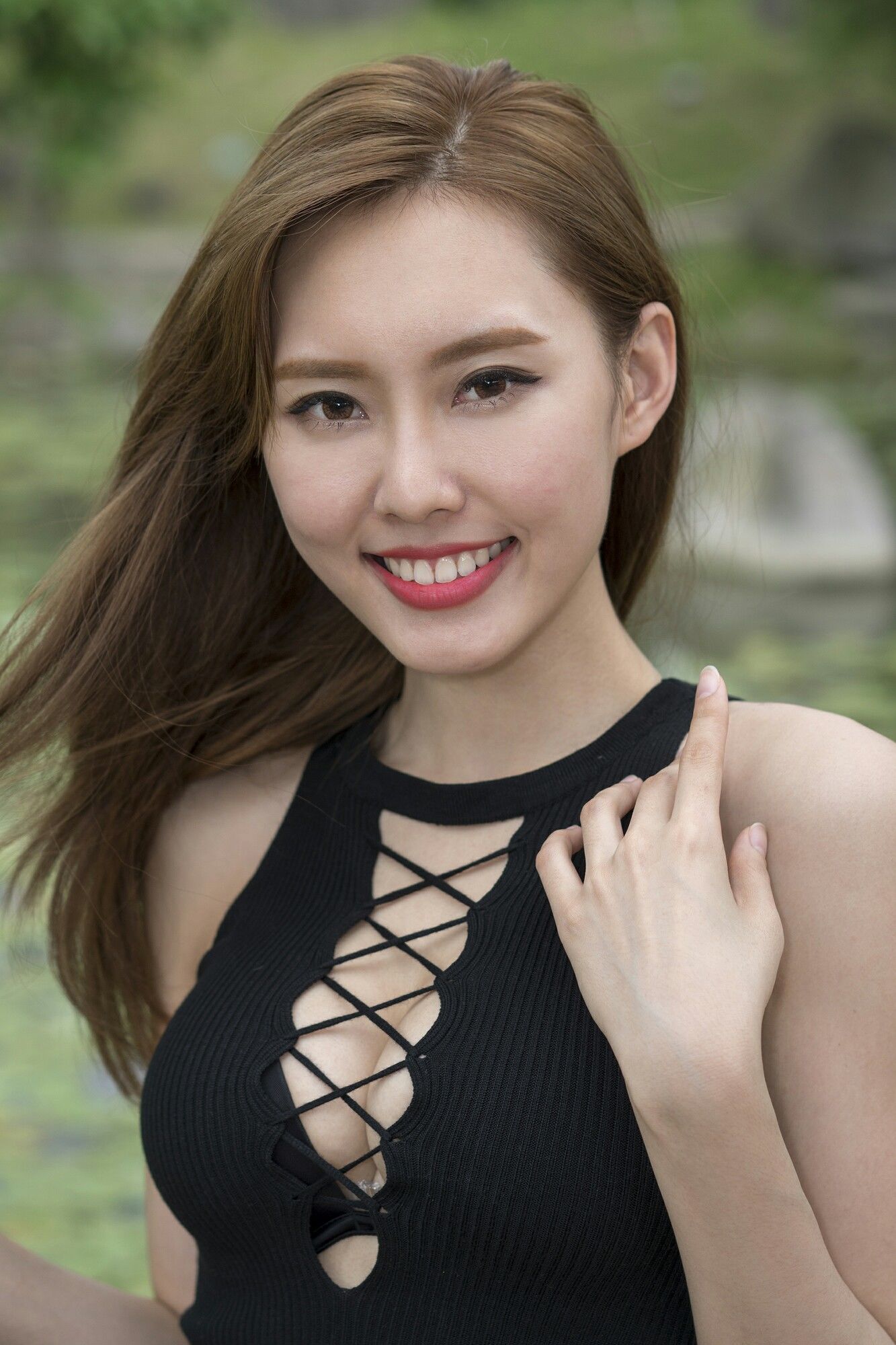 郭珉妏Queenie - 条纹短裙街拍-图47