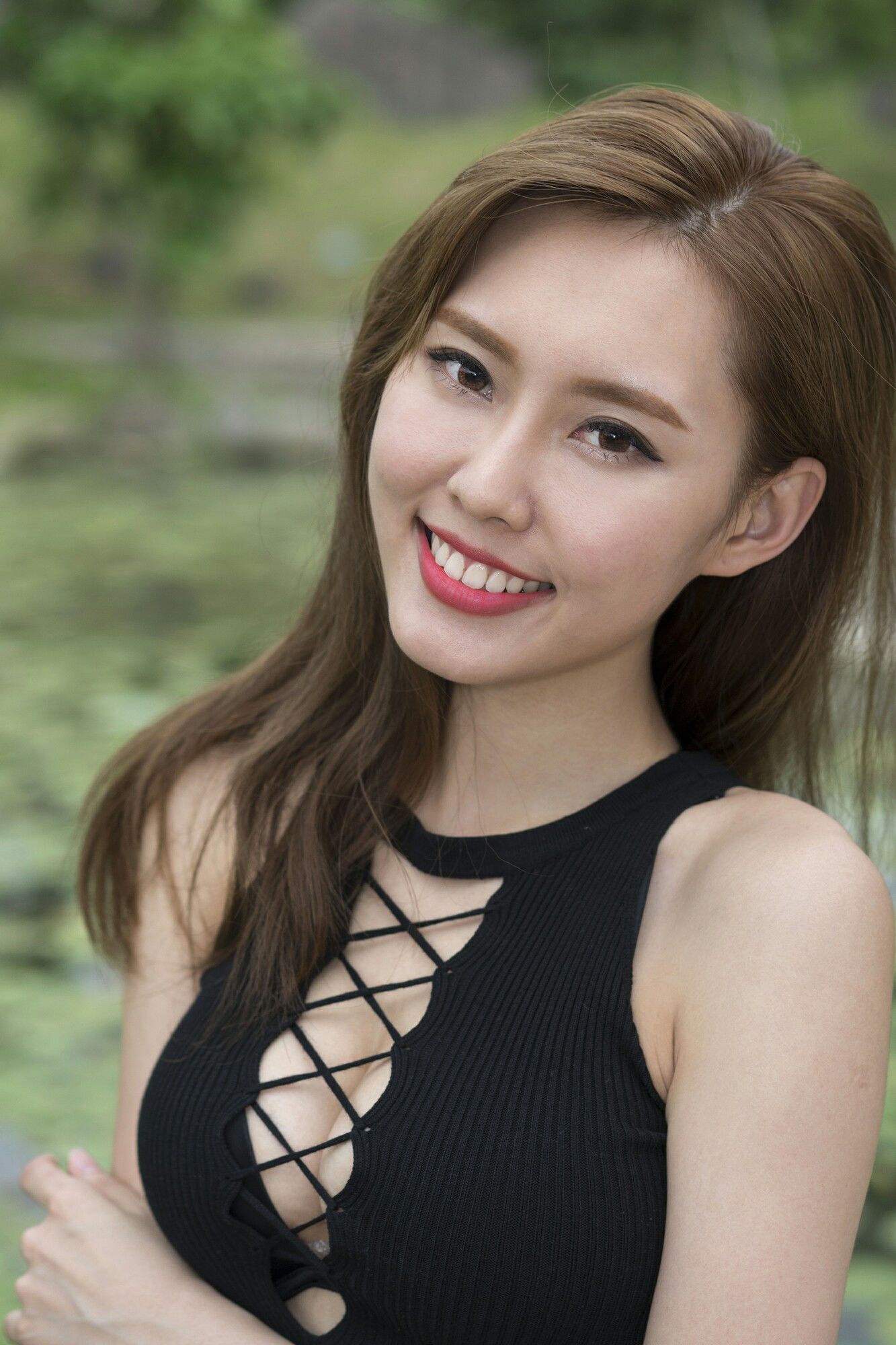 郭珉妏Queenie - 条纹短裙街拍-图48