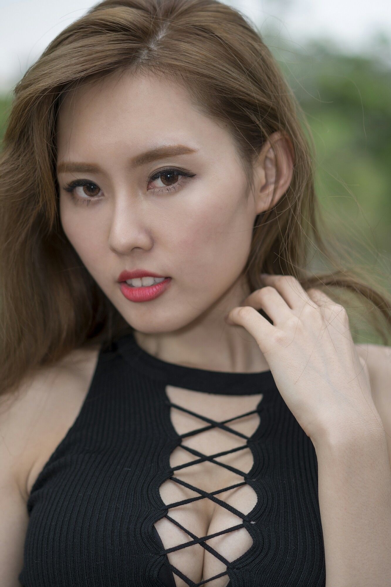 郭珉妏Queenie - 条纹短裙街拍-图61