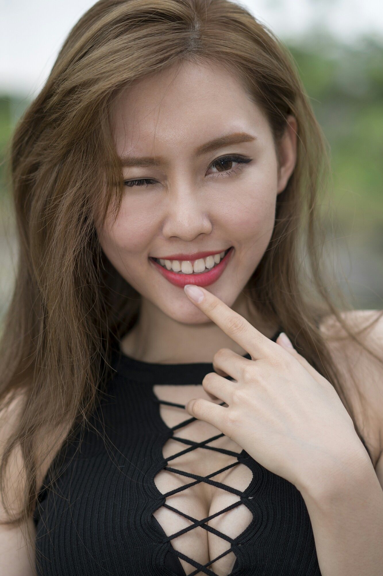 郭珉妏Queenie - 条纹短裙街拍-图62