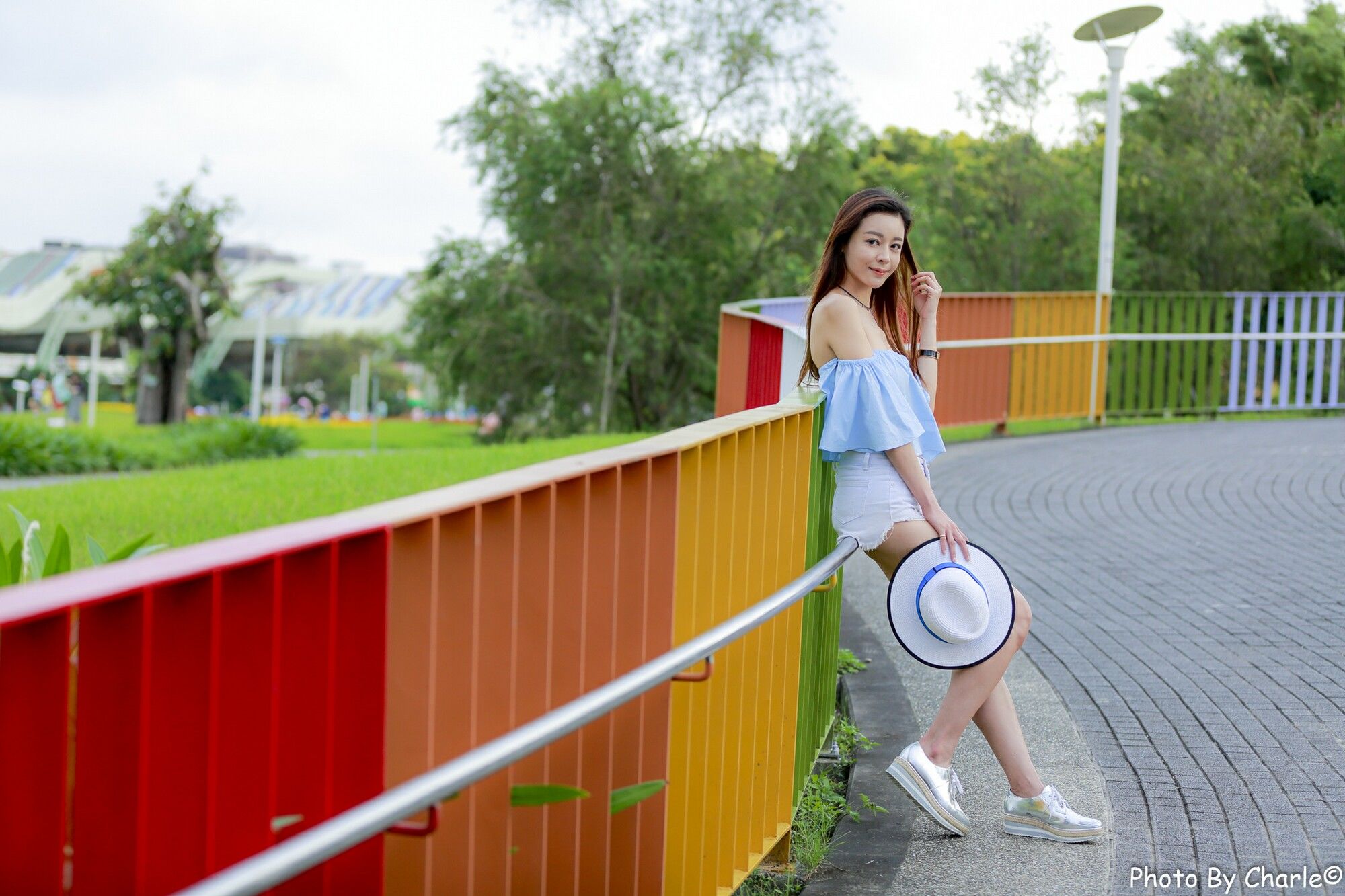 韩羽《圓山花博外拍》-图1