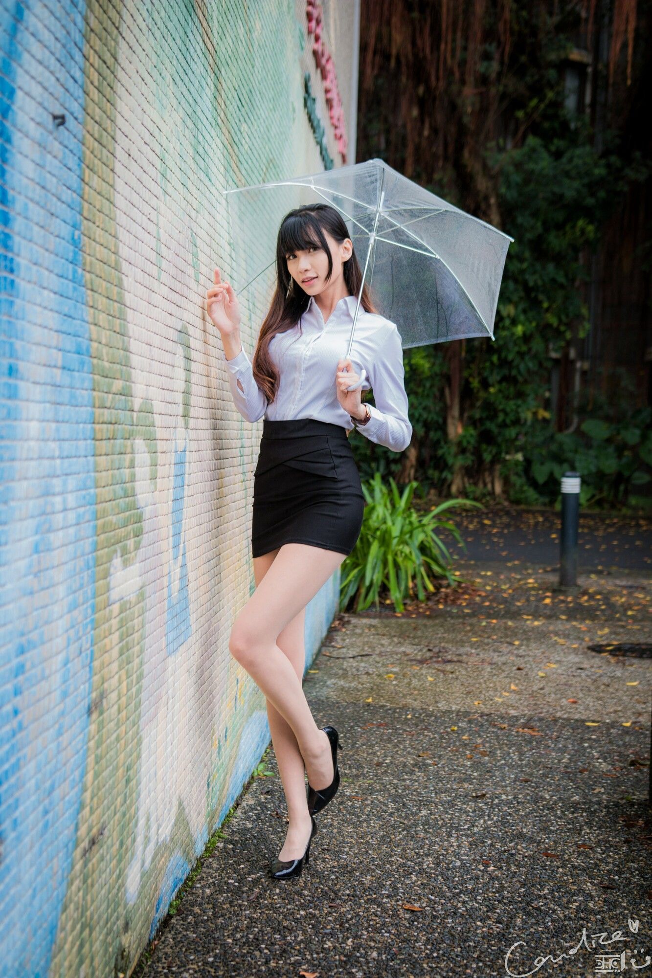 蔡译心 - OL街拍-图0