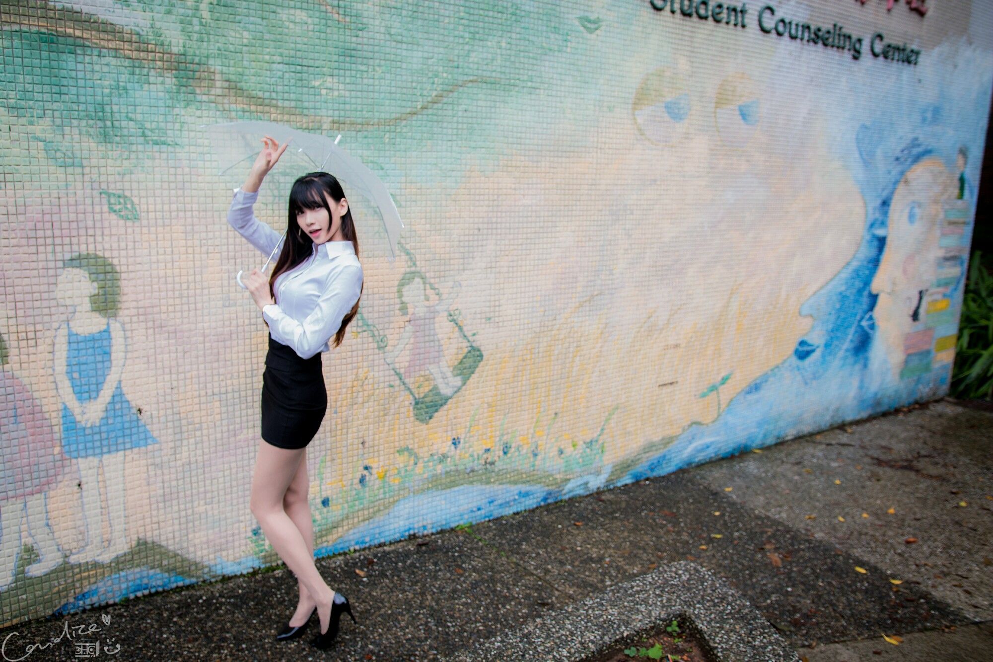 蔡译心 - OL街拍-图9