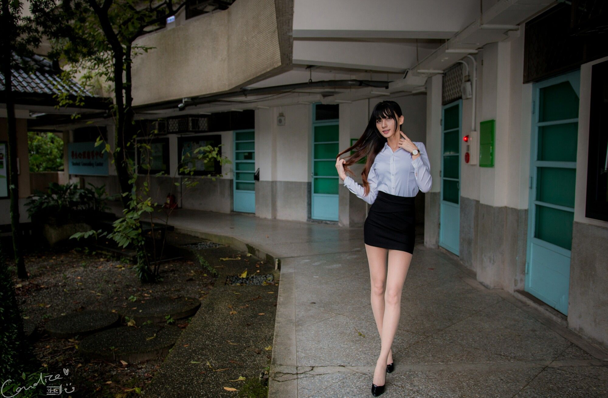 蔡译心 - OL街拍-图12