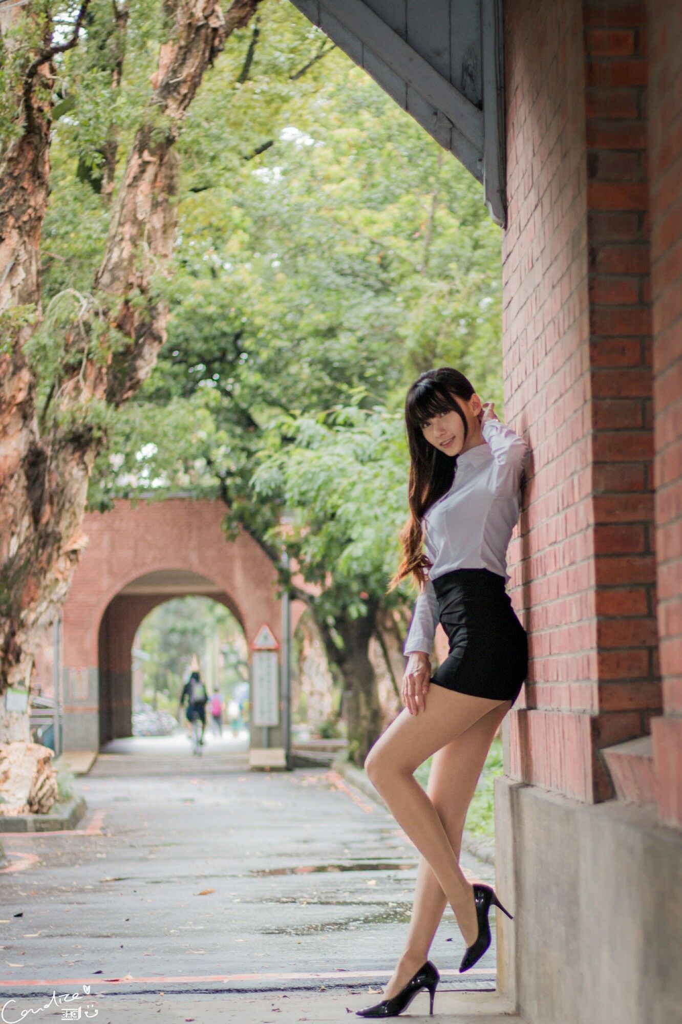 蔡译心 - OL街拍-图13