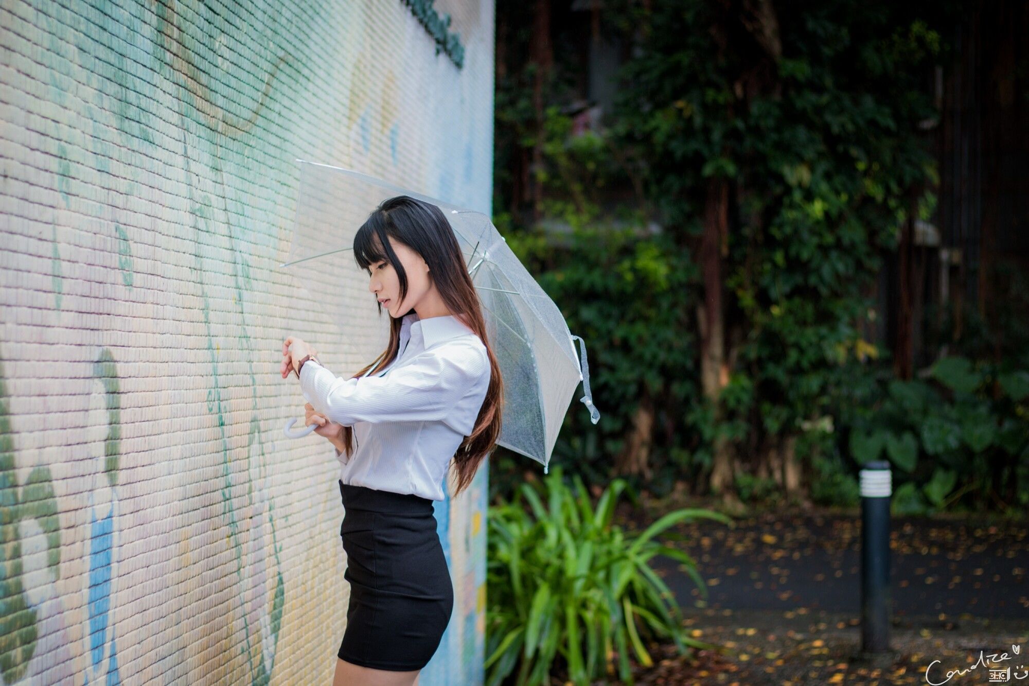 蔡译心 - OL街拍-图23