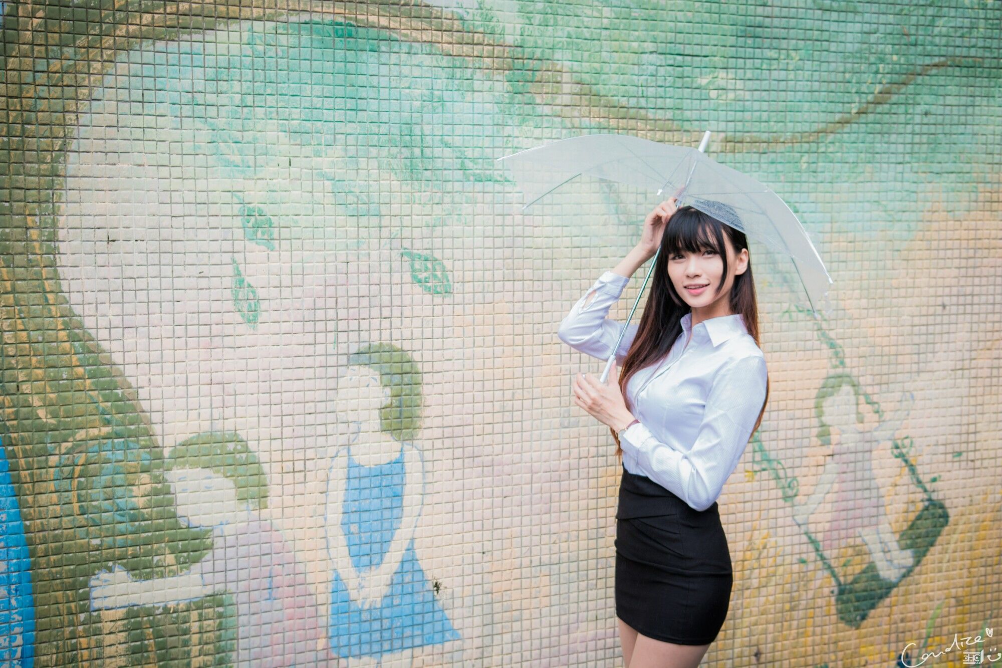 蔡译心 - OL街拍-图29