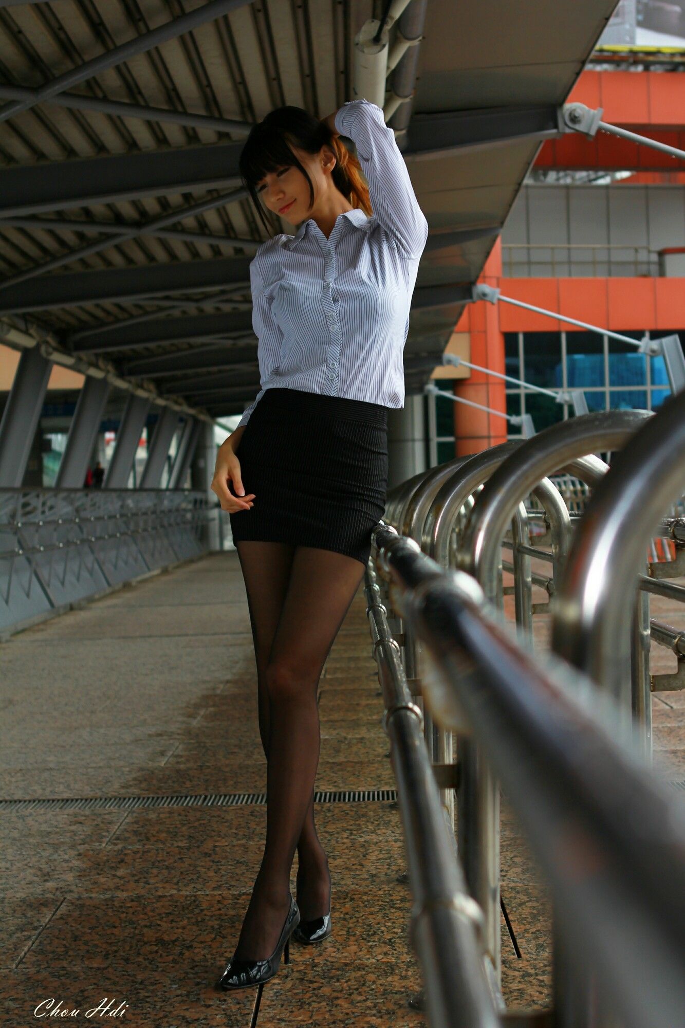 蔡译心 - OL街拍-图47