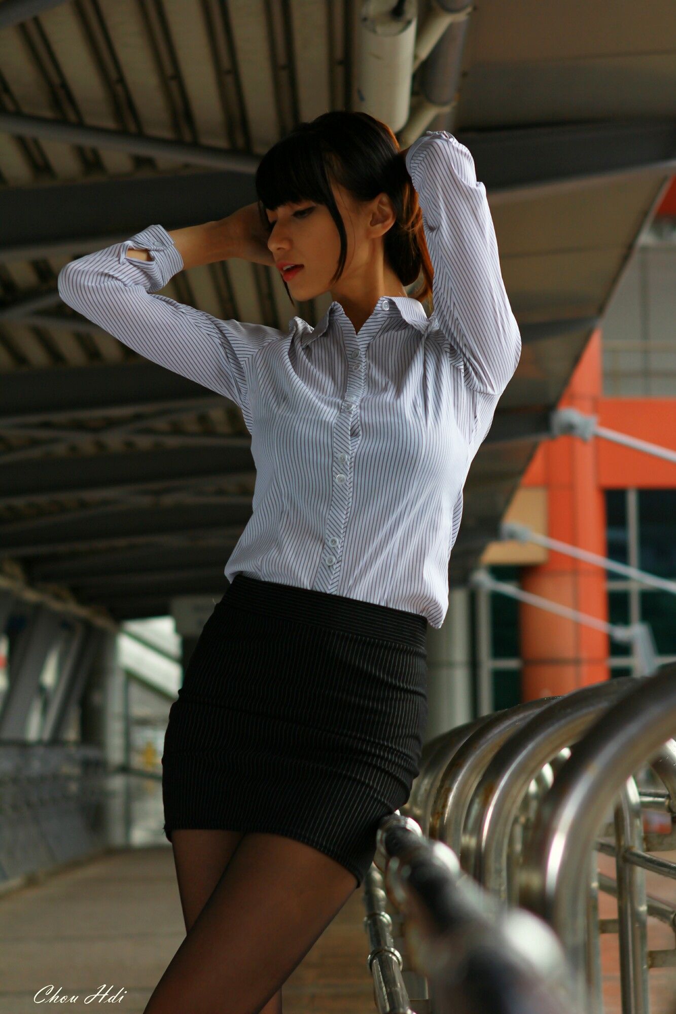 蔡译心 - OL街拍-图48