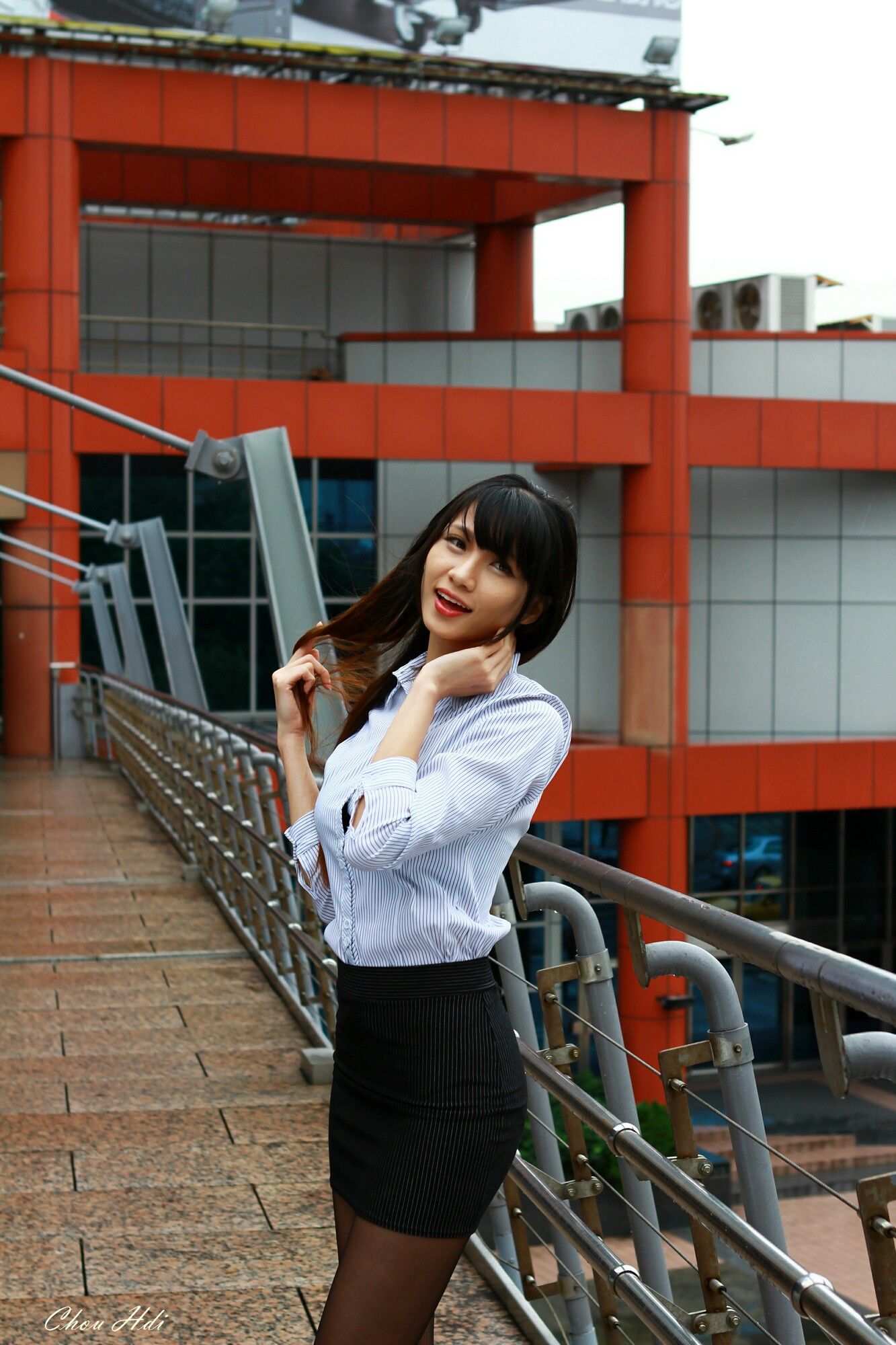 蔡译心 - OL街拍-图51