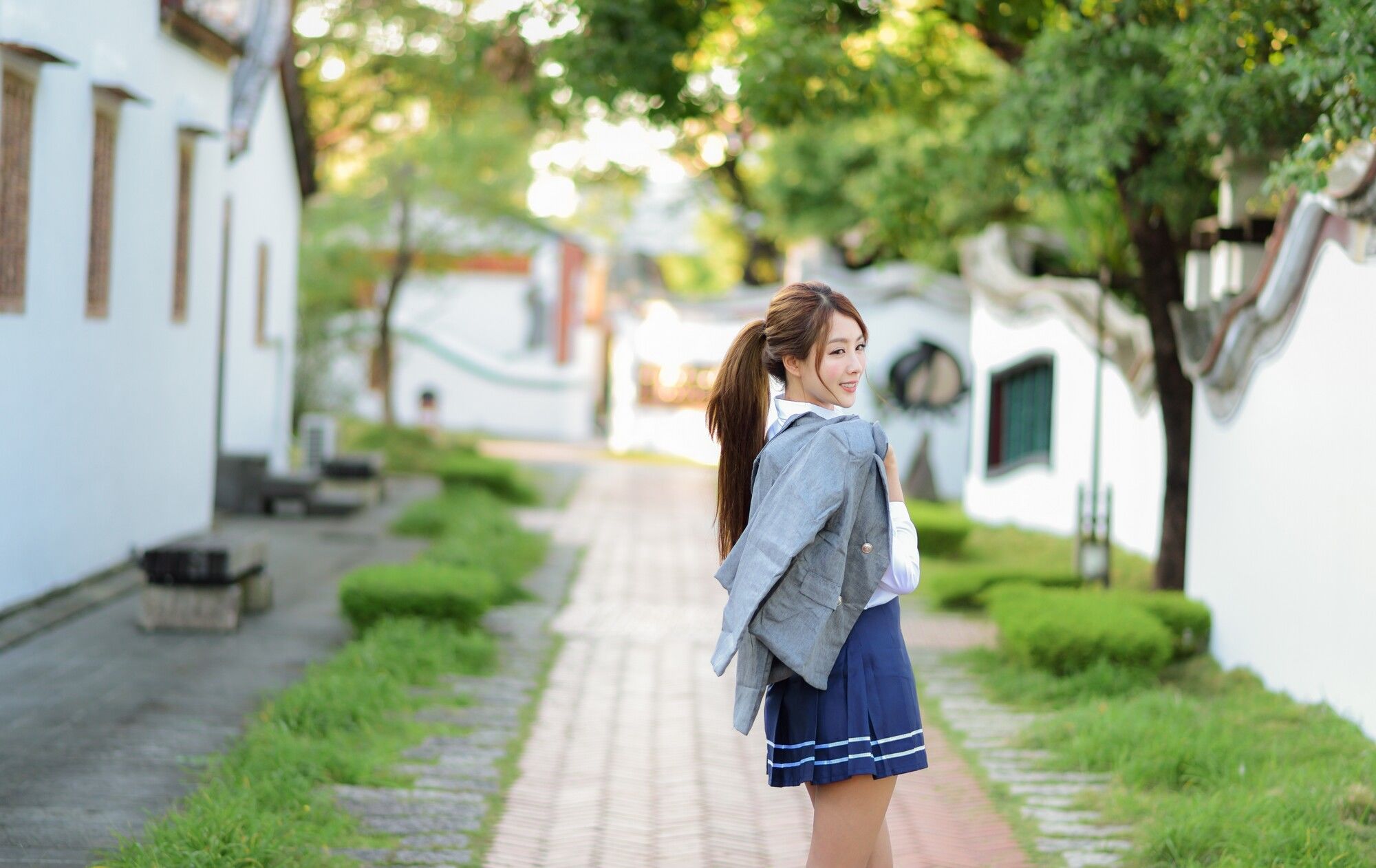 Miso夏晴《古典旗袍+清新校服》-图28