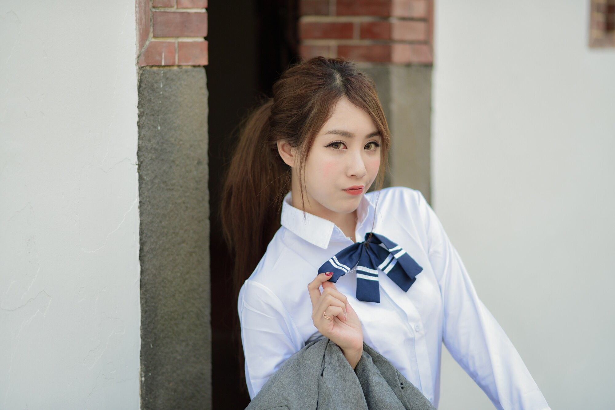 Miso夏晴《古典旗袍+清新校服》-图39