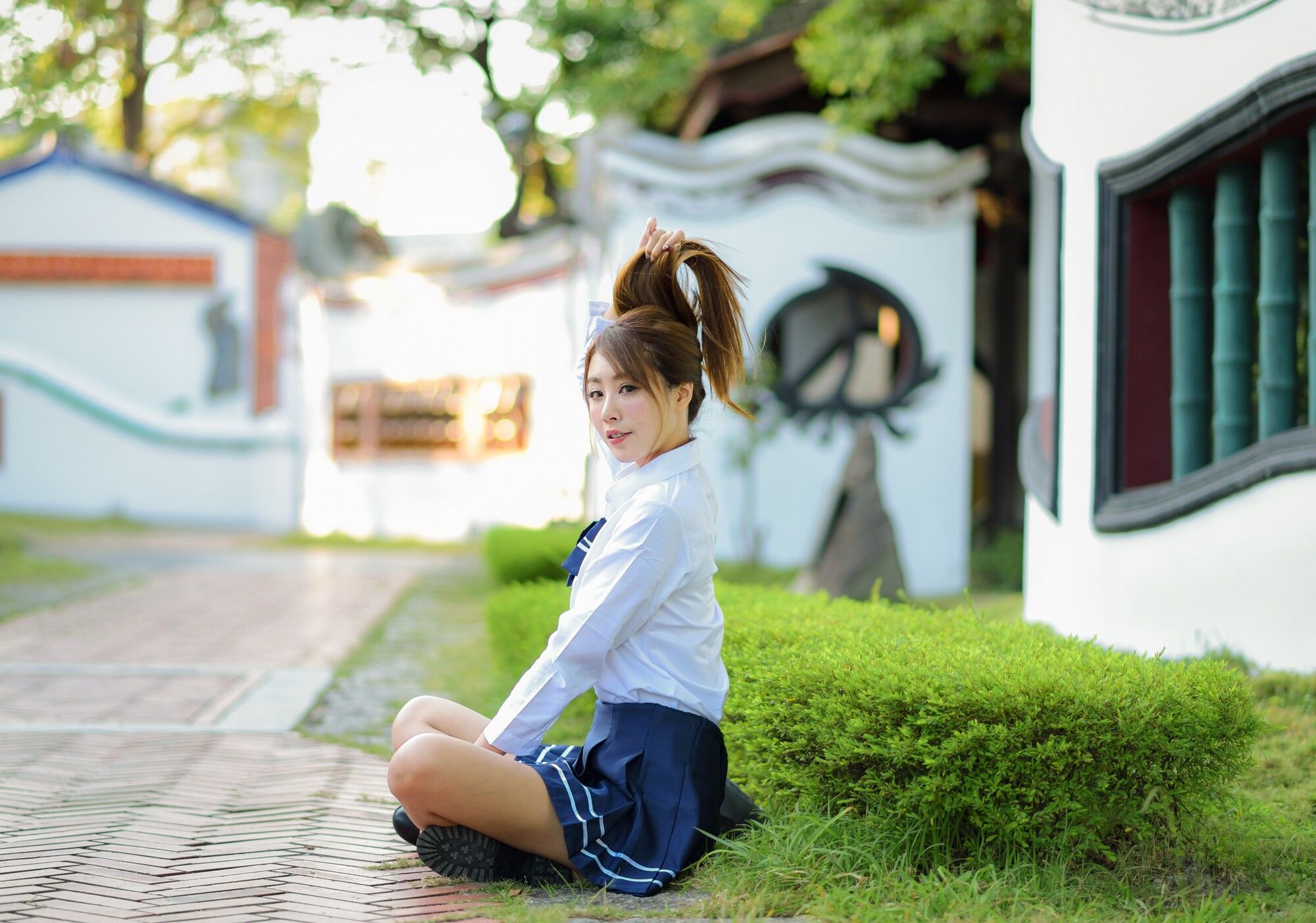 Miso夏晴《古典旗袍+清新校服》-图40