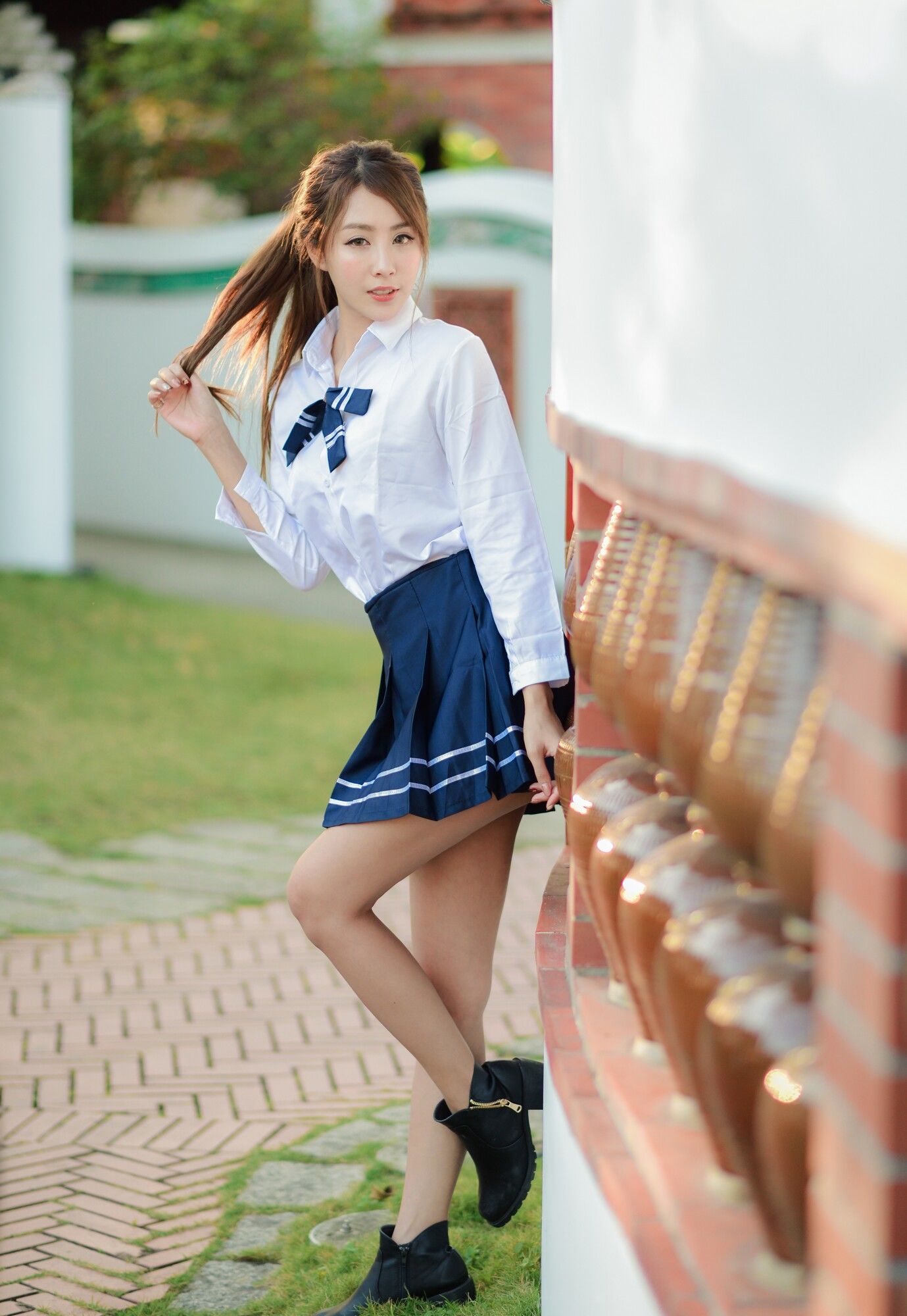 Miso夏晴《古典旗袍+清新校服》-图44