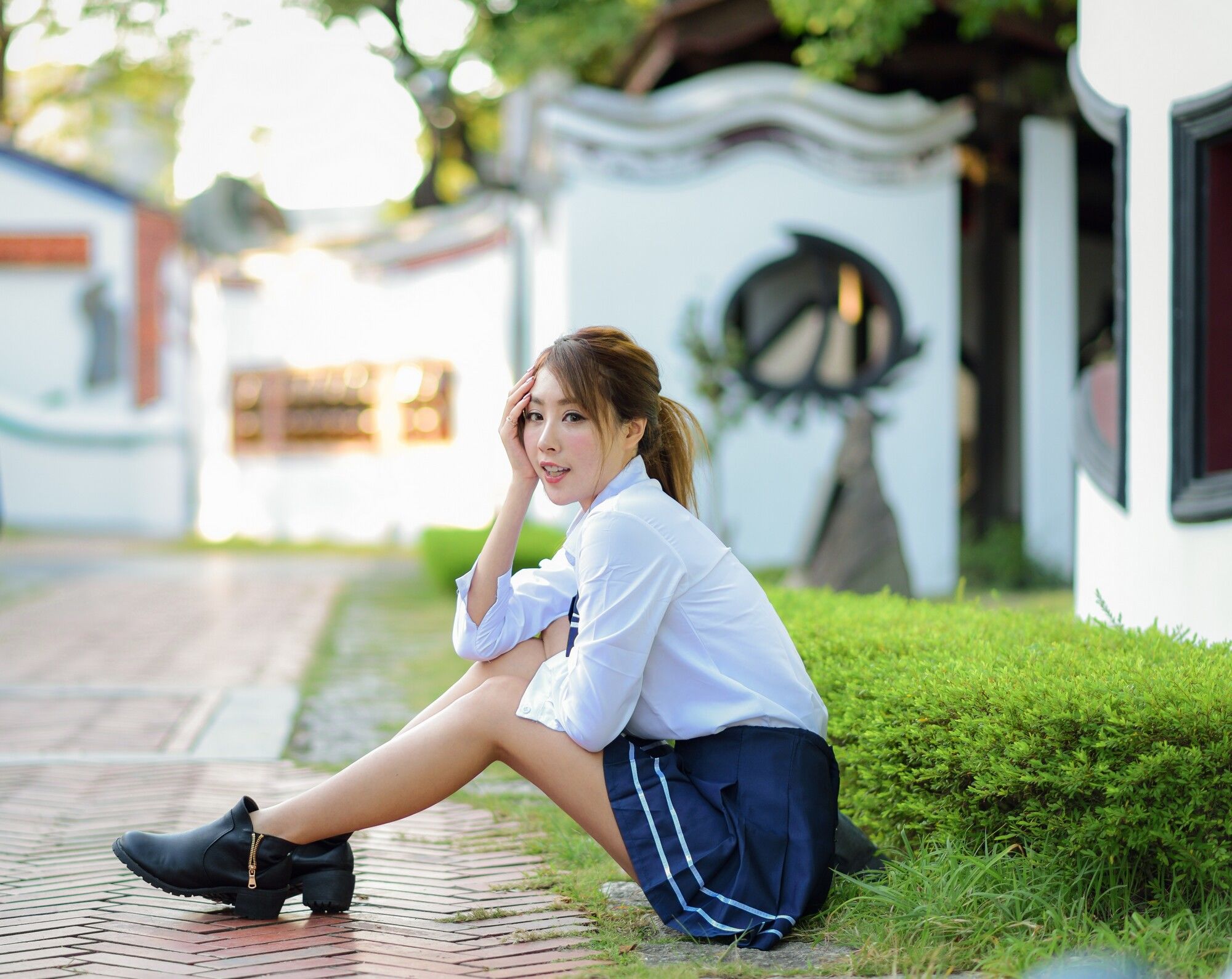 Miso夏晴《古典旗袍+清新校服》-图49