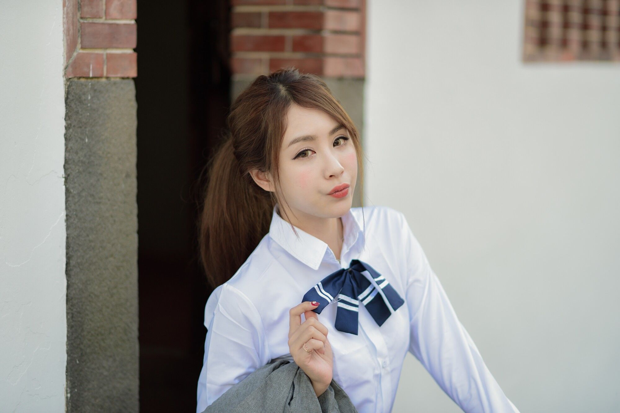 Miso夏晴《古典旗袍+清新校服》-图7