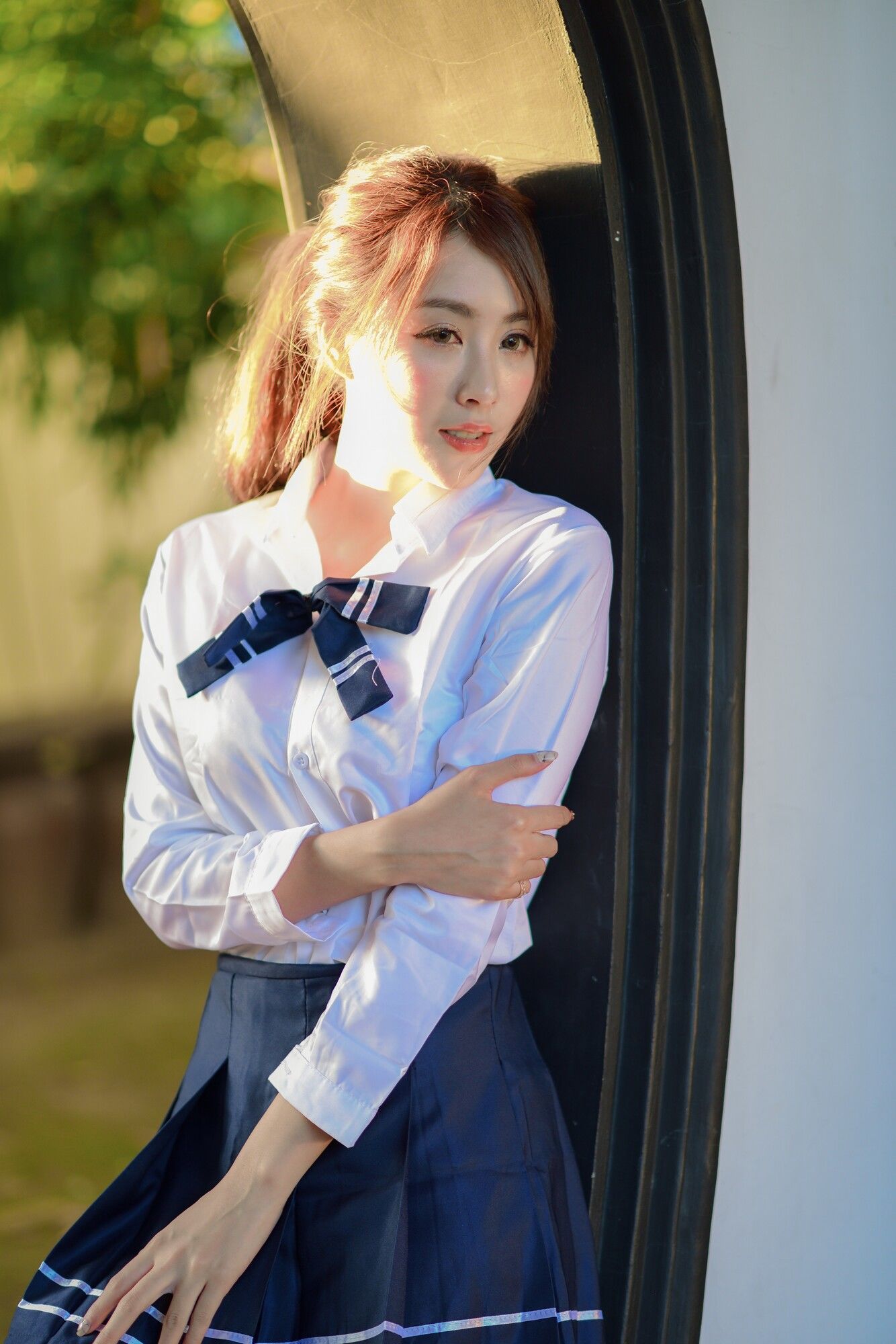 Miso夏晴《古典旗袍+清新校服》-图8