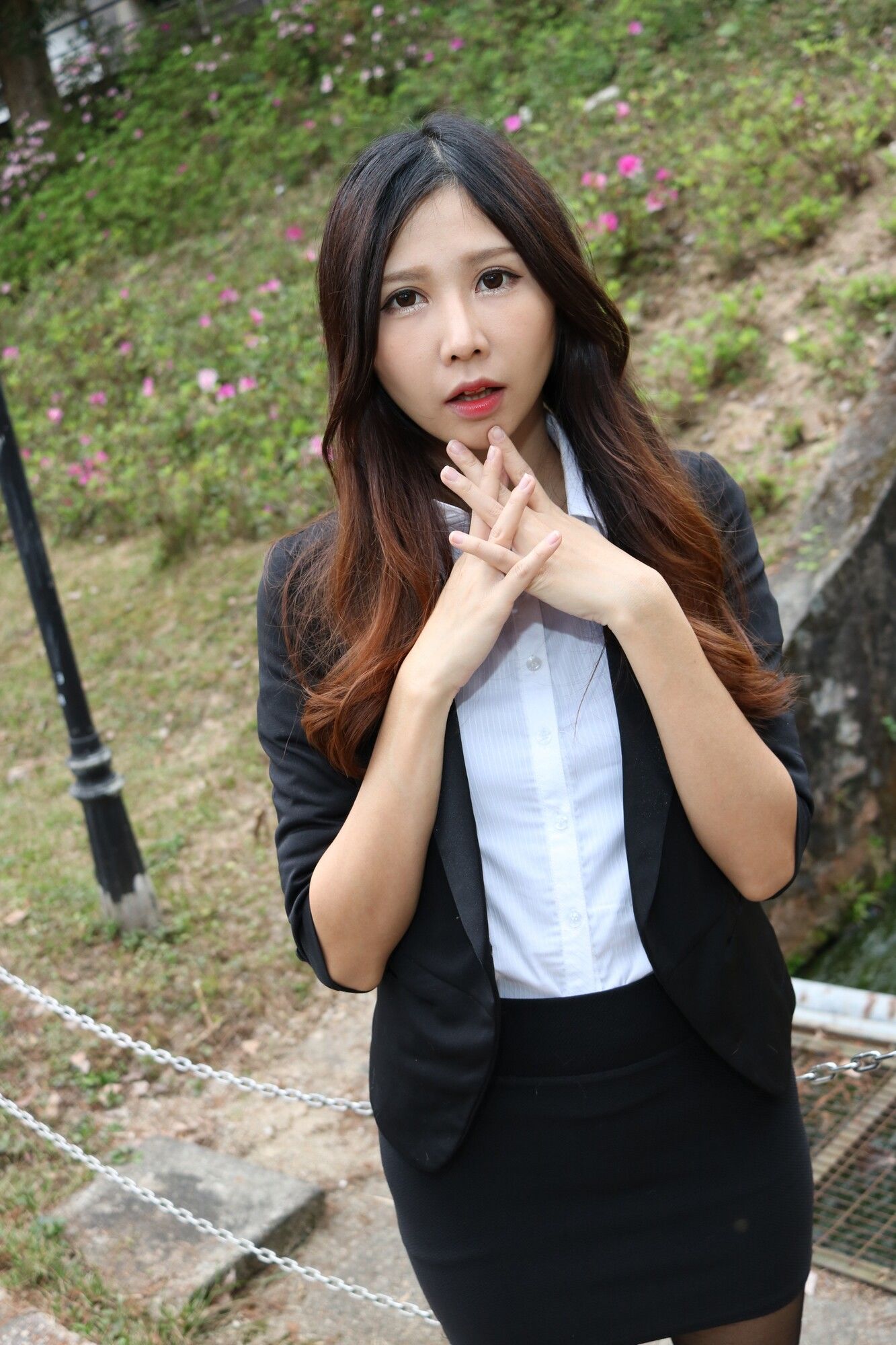 Zooey《中文大學OL黑絲美腿》-图13