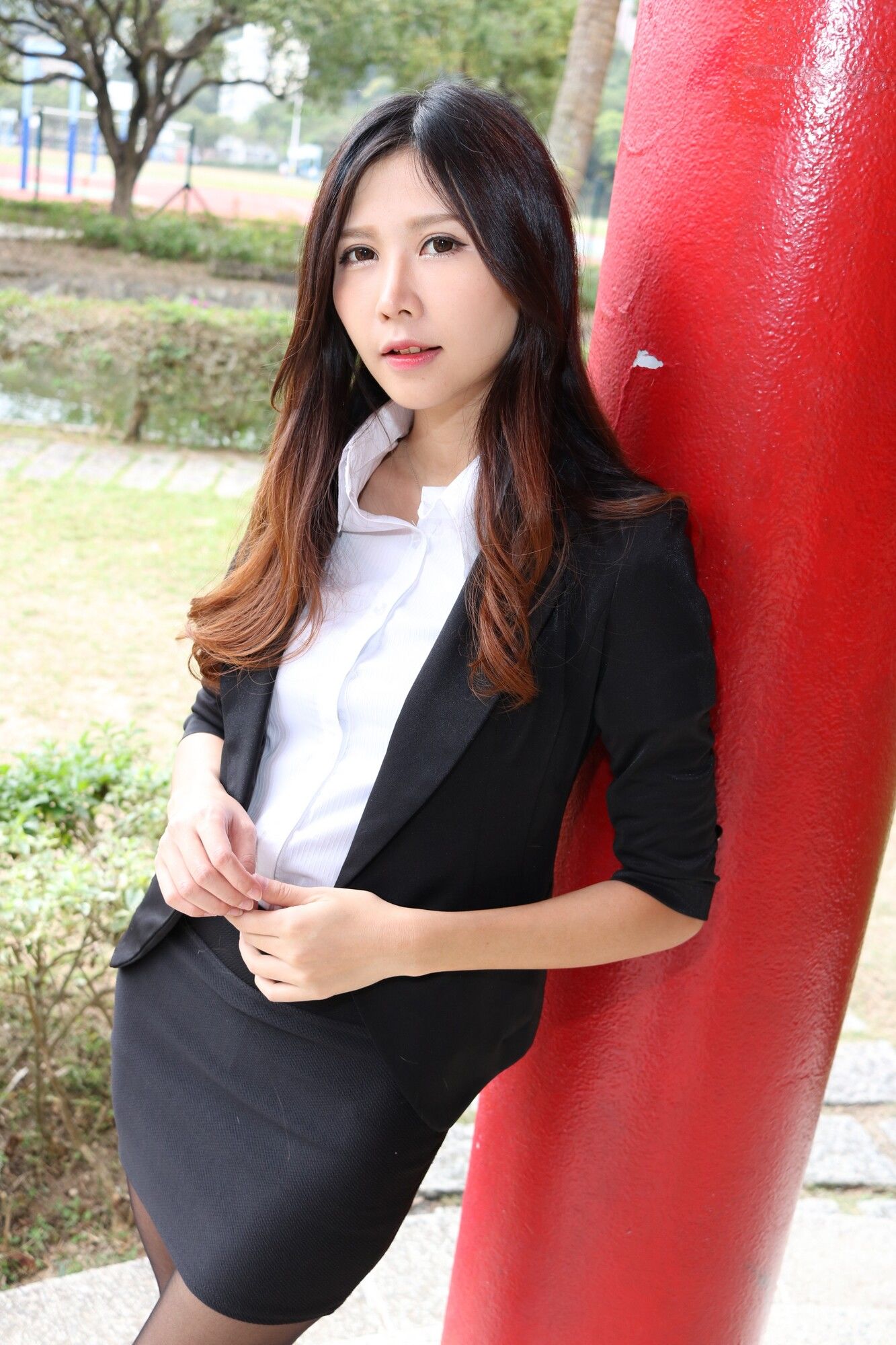 Zooey《中文大學OL黑絲美腿》-图24